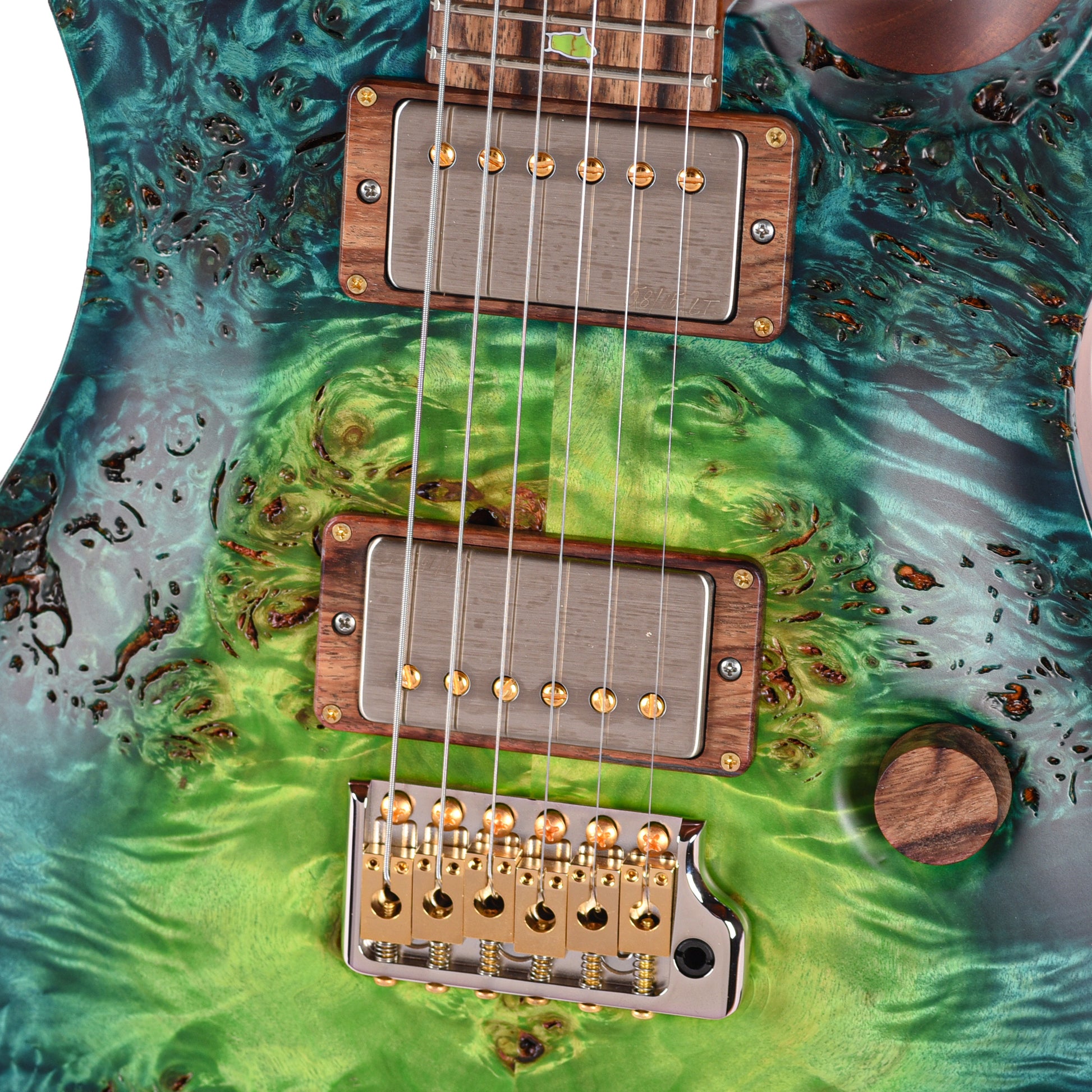 PRS Private Stock #11768 Custom 24 Poplar Burl/African Mahogany Laguna Glow w/Flamed Mahogany Neck & Hormigo Fingerboard Electric Guitars / Solid Body
