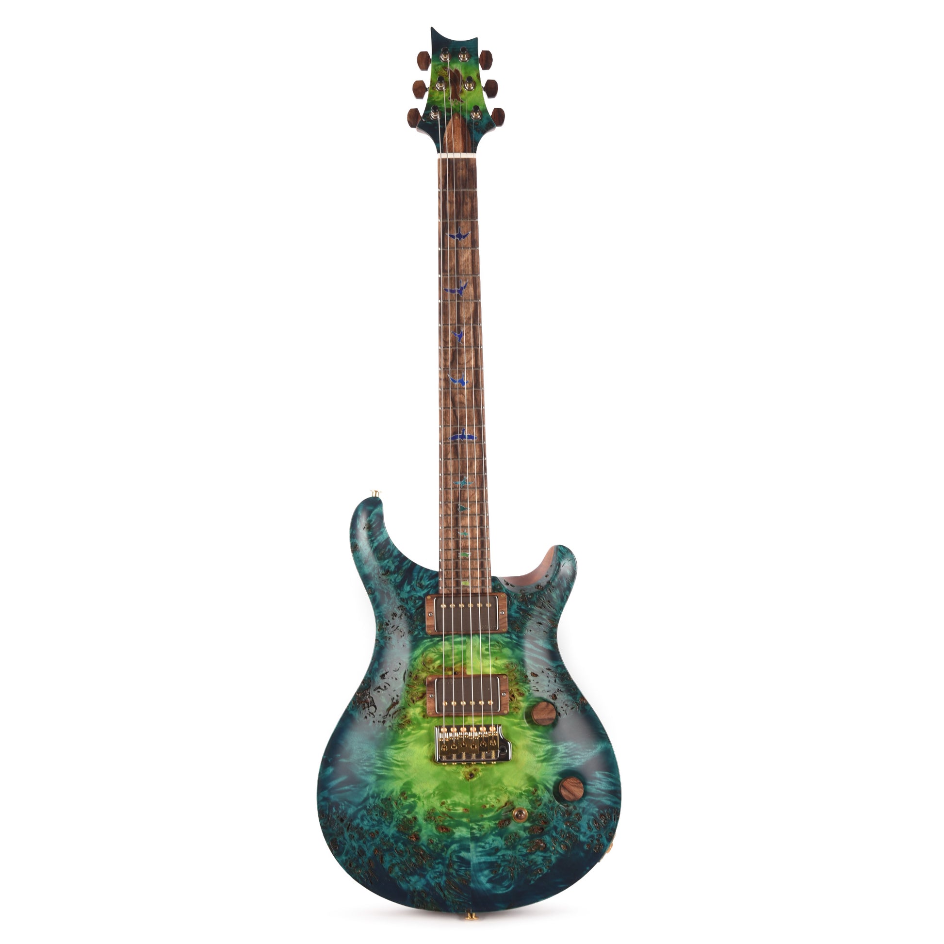 PRS Private Stock #11768 Custom 24 Poplar Burl/African Mahogany Laguna Glow w/Flamed Mahogany Neck & Hormigo Fingerboard Electric Guitars / Solid Body