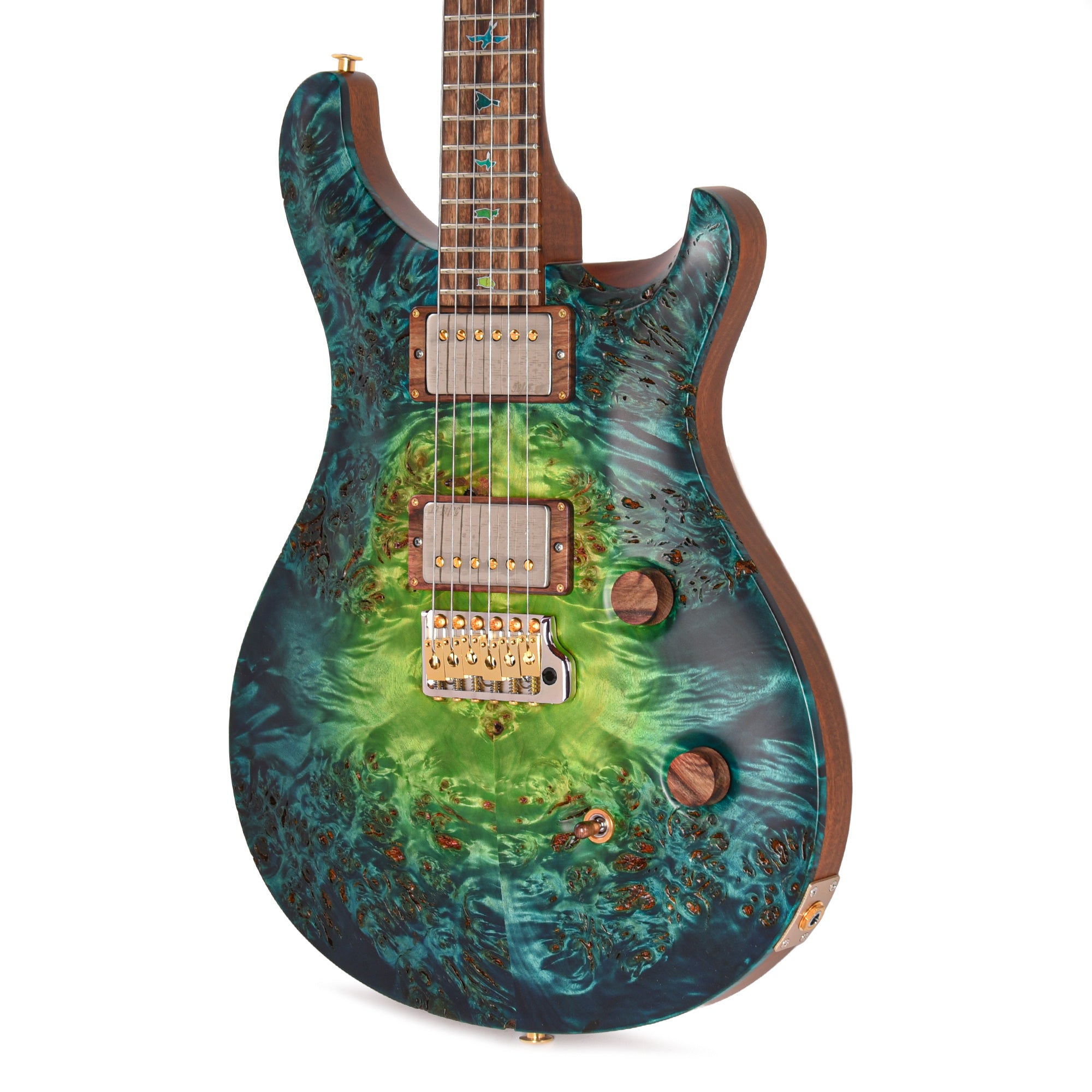 PRS Private Stock #11768 Custom 24 Poplar Burl/African Mahogany Laguna Glow w/Flamed Mahogany Neck & Hormigo Fingerboard Electric Guitars / Solid Body