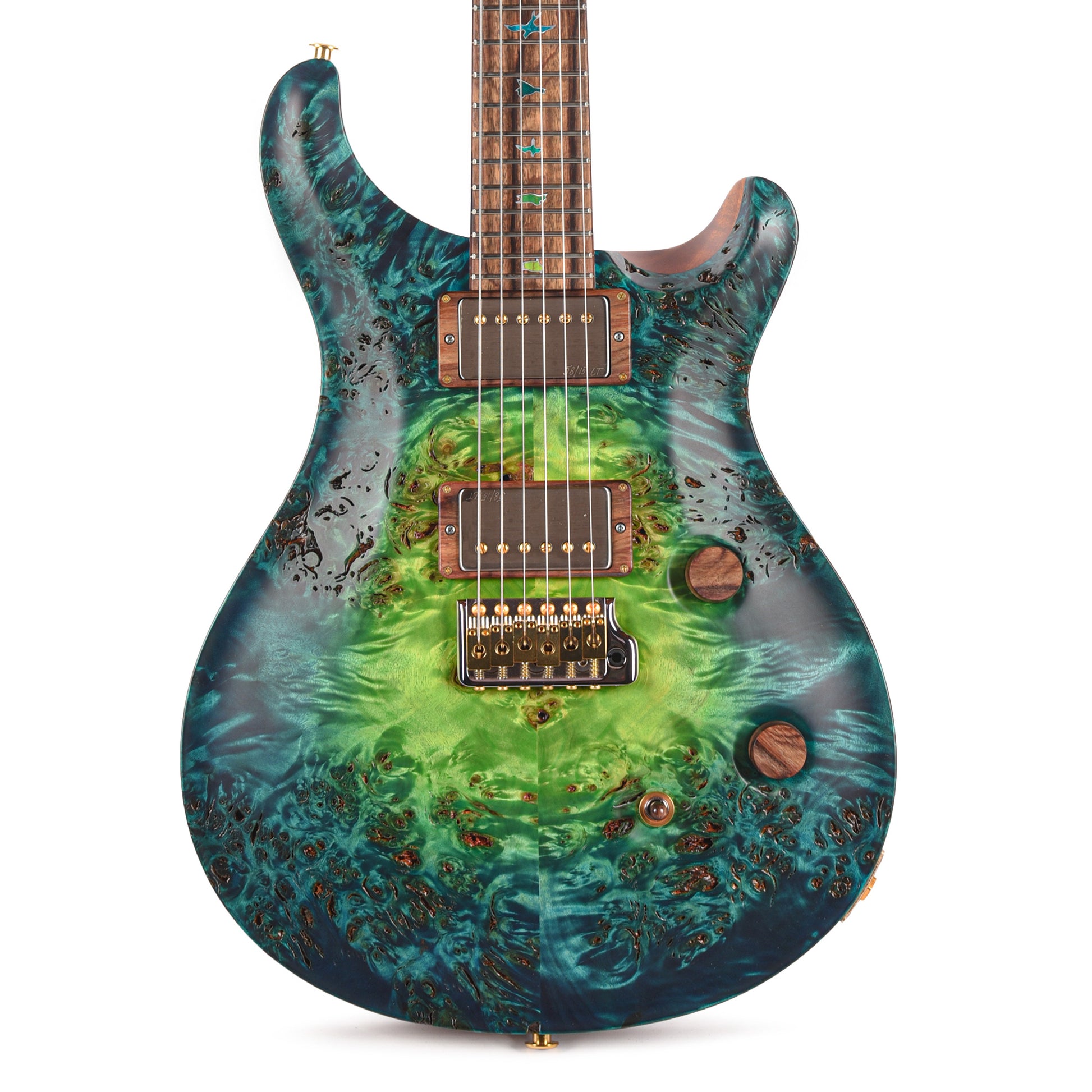 PRS Private Stock #11768 Custom 24 Poplar Burl/African Mahogany Laguna Glow w/Flamed Mahogany Neck & Hormigo Fingerboard Electric Guitars / Solid Body