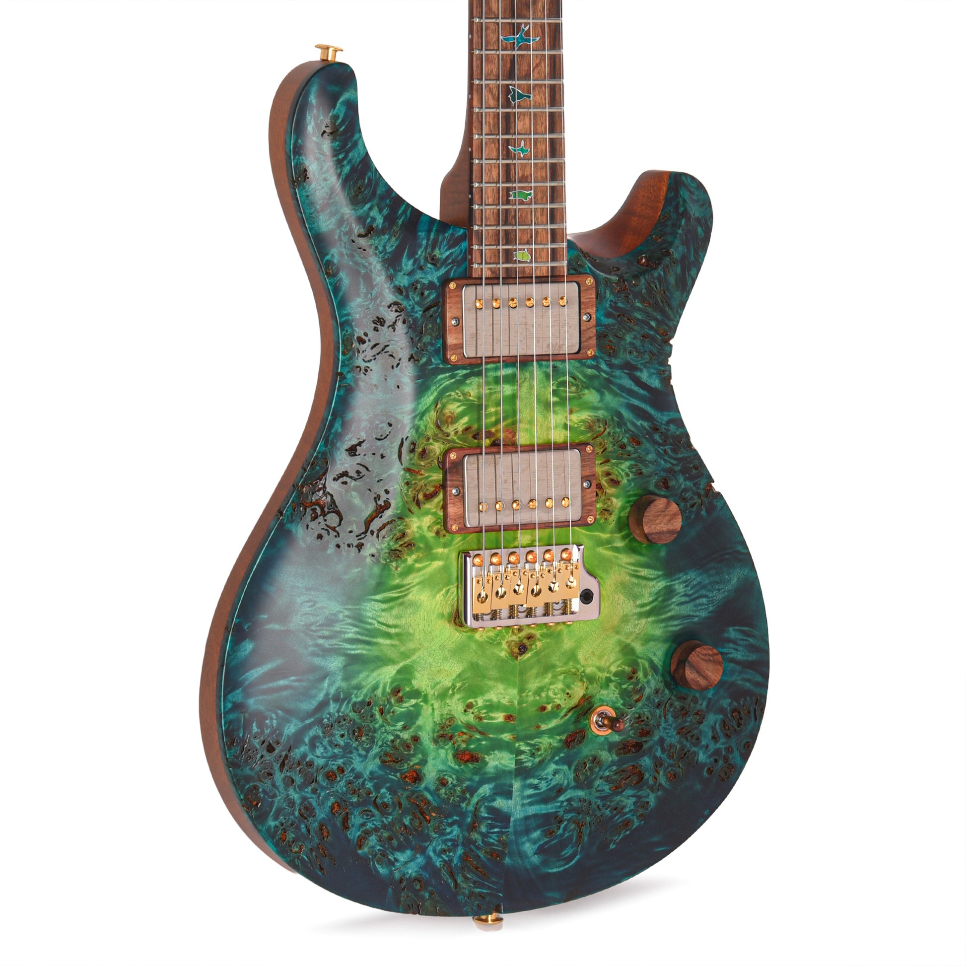 PRS Private Stock #11768 Custom 24 Poplar Burl/African Mahogany Laguna Glow w/Flamed Mahogany Neck & Hormigo Fingerboard Electric Guitars / Solid Body