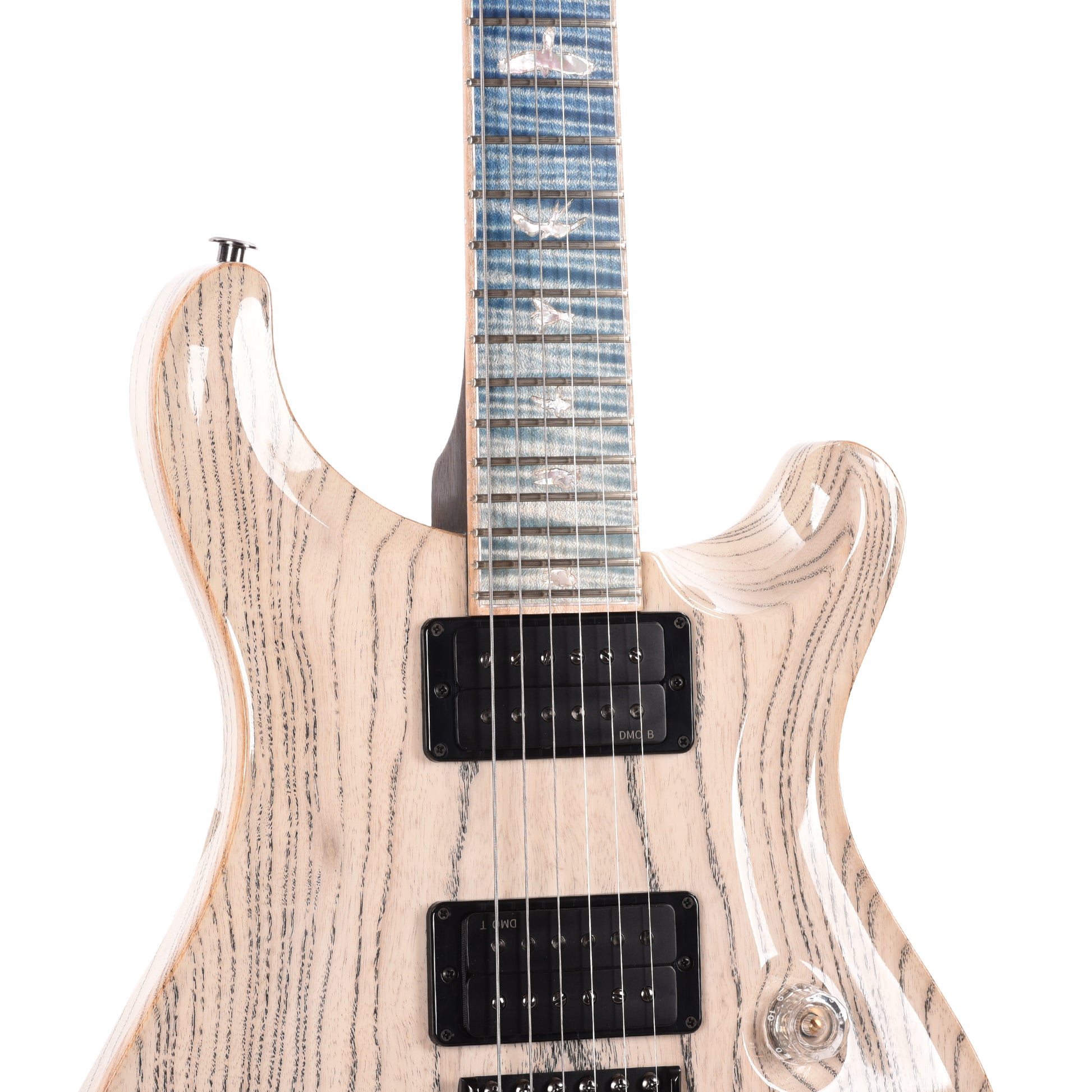 PRS Private Stock #12218 Custom 24 Swamp Ash White Wash w/Macassar Ebony Neck & Matching Iceberg Fade Fretboard Electric Guitars / Solid Body