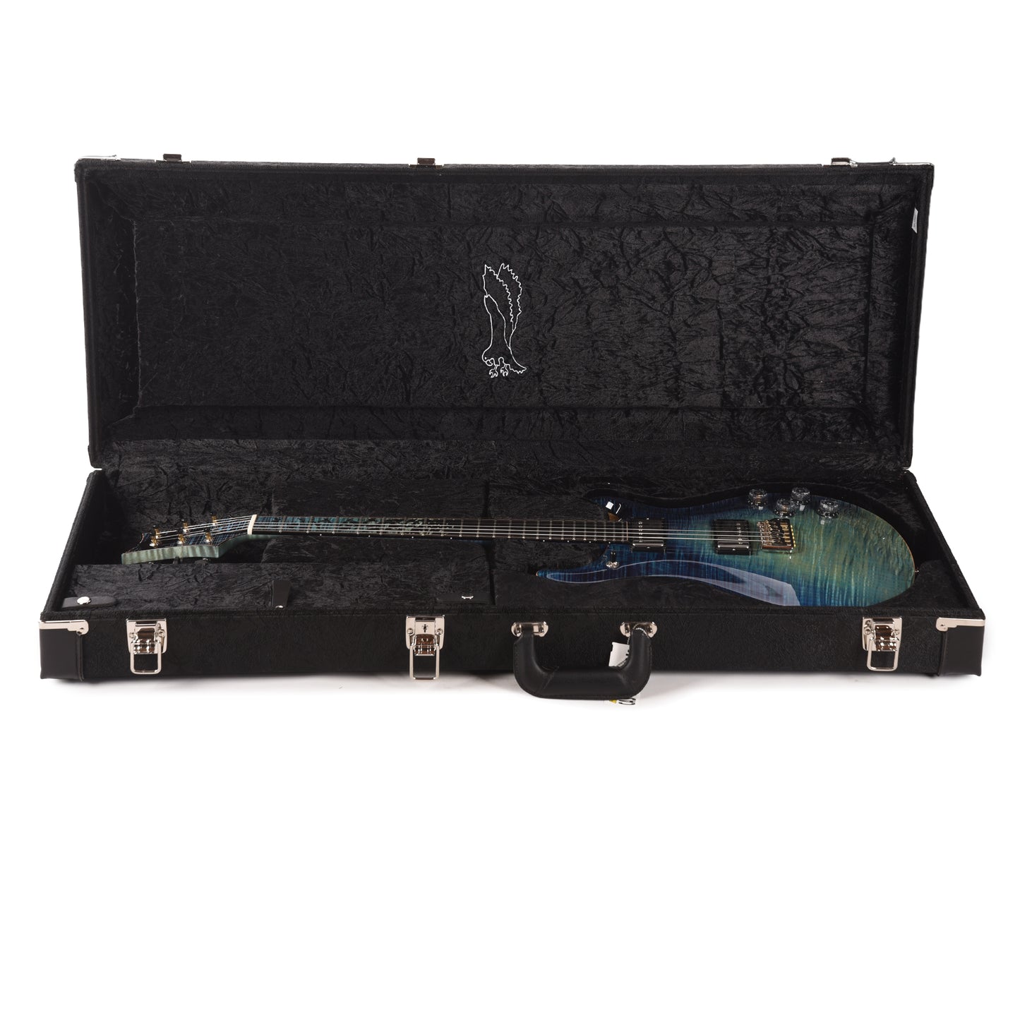 PRS Private Stock #12227 McCarty 594 One Piece Curly Maple/Black Limba Aqua Violet Dragon's Breath w/Birds of a Feather Electric Guitars / Solid Body