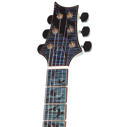 PRS Private Stock #12227 McCarty 594 One Piece Curly Maple/Black Limba Aqua Violet Dragon's Breath w/Birds of a Feather Electric Guitars / Solid Body