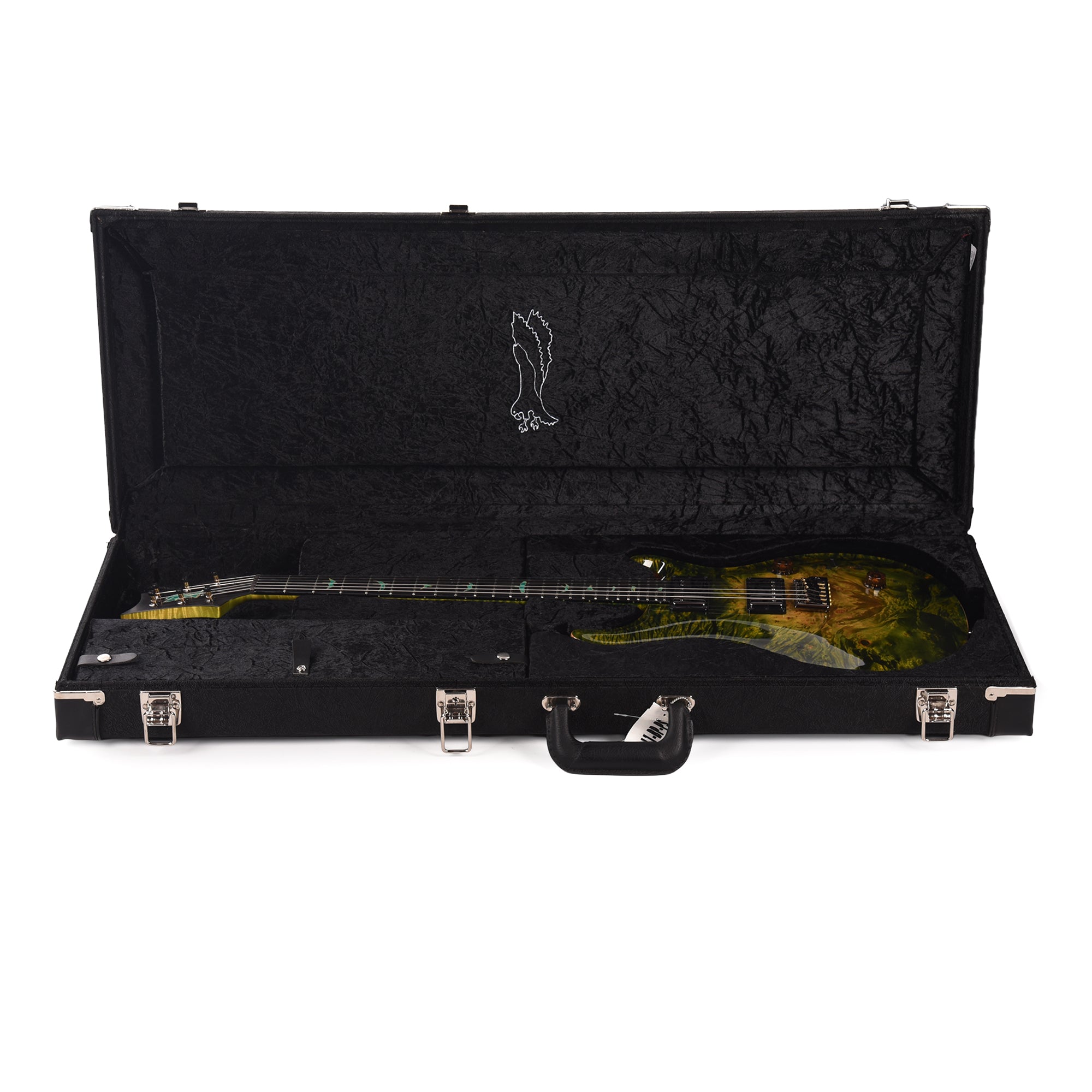 PRS Private Stock #12229 Custom 24 Maple Burl/African Mahogany Rainforest Glow w/Matching Neck Back Electric Guitars / Solid Body