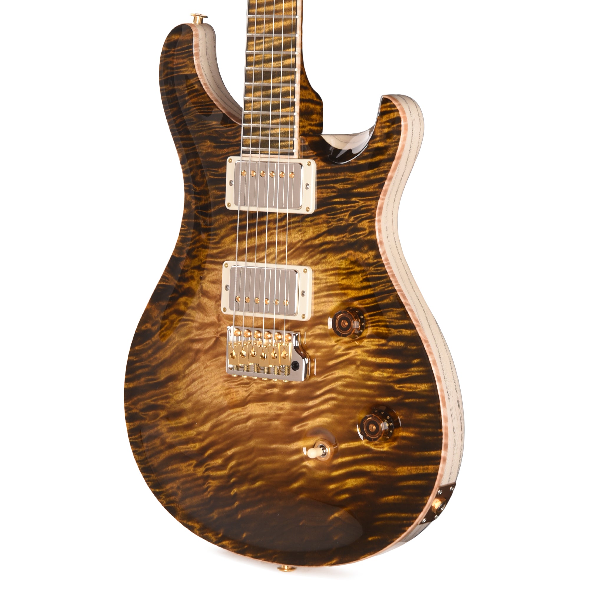 PRS Private Stock #12230 Custom 24 Curly Maple/Swamp Ash Tiger Eye Glow w/Reverse Birds of a Feather Inlays Electric Guitars / Solid Body