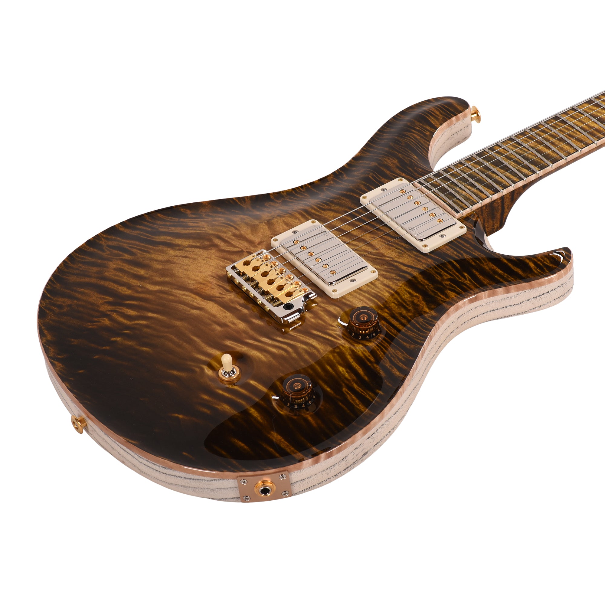 PRS Private Stock #12230 Custom 24 Curly Maple/Swamp Ash Tiger Eye Glow w/Reverse Birds of a Feather Inlays Electric Guitars / Solid Body
