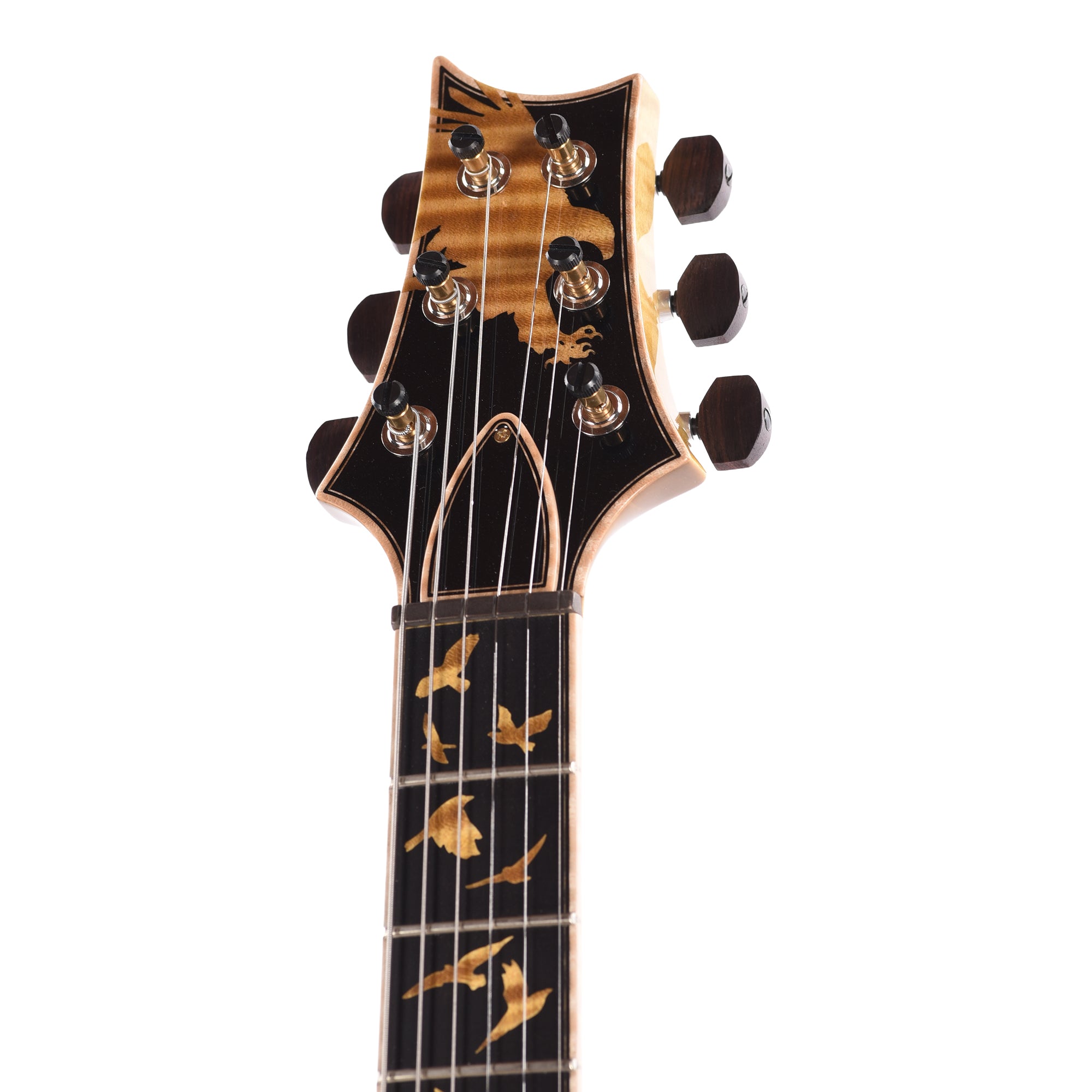 PRS Private Stock #12230 Custom 24 Curly Maple/Swamp Ash Tiger Eye Glow w/Reverse Birds of a Feather Inlays Electric Guitars / Solid Body