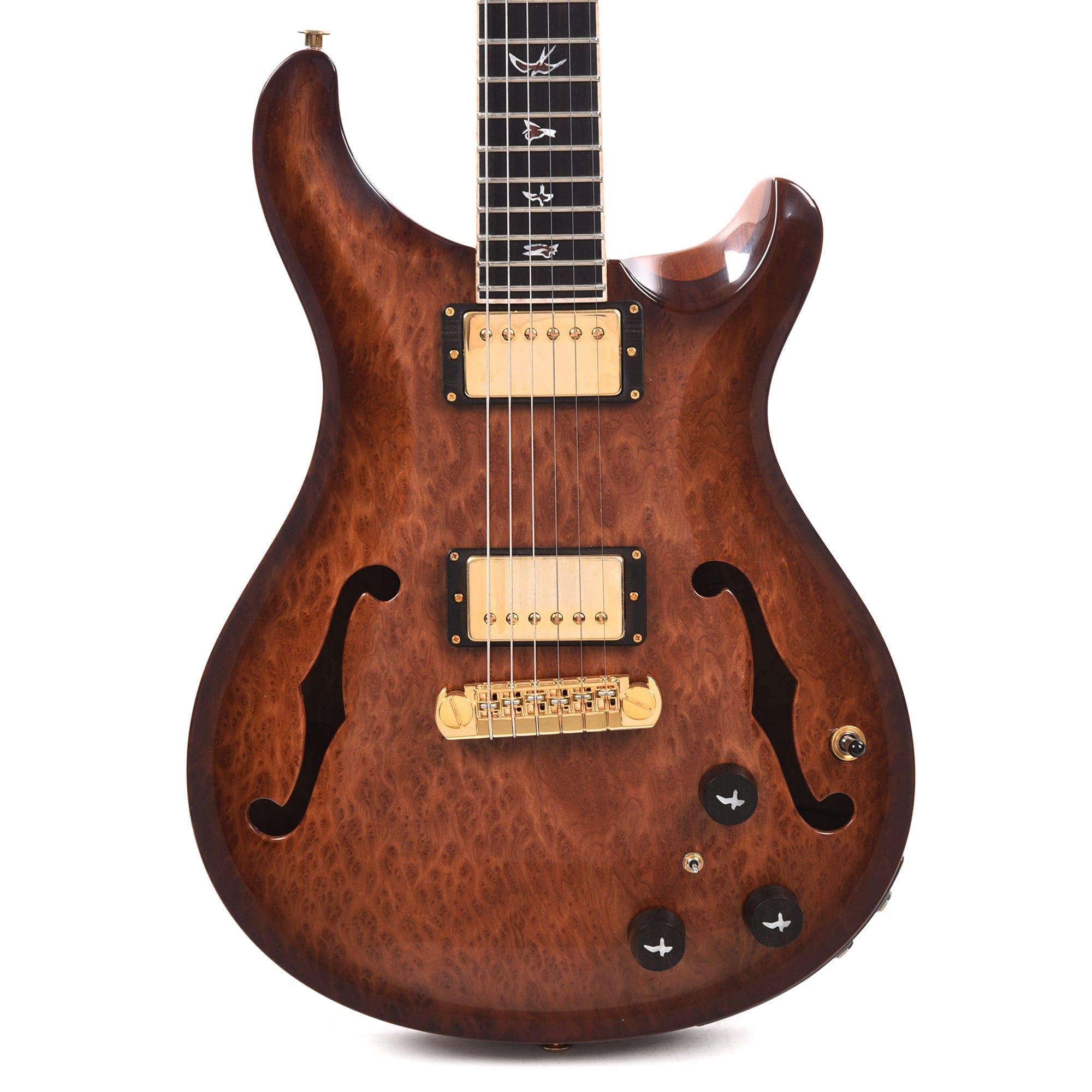 PRS Private Stock Hollowbody II Piezo Redwood Burl Natural w/Wrap Around Micro Burst Electric Guitars / Solid Body