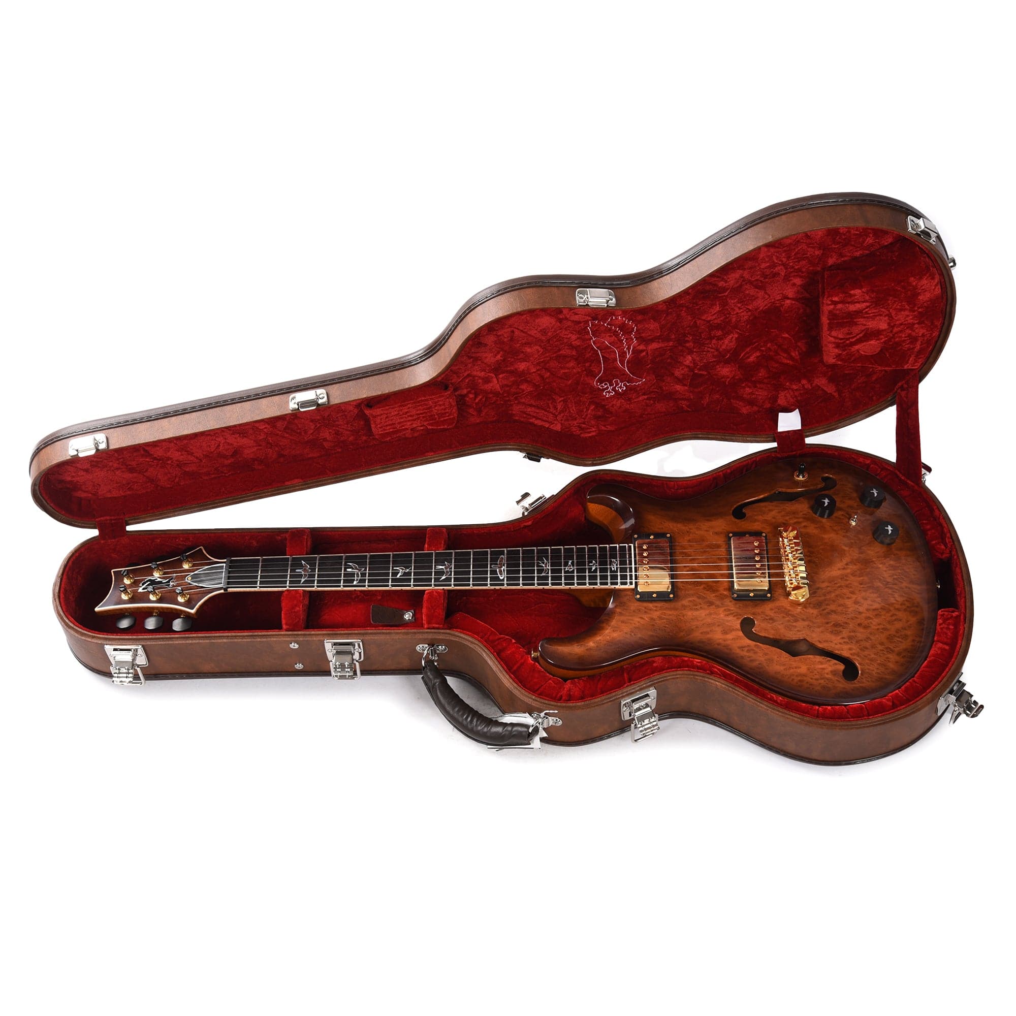 PRS Private Stock Hollowbody II Piezo Redwood Burl Natural w/Wrap Around Micro Burst Electric Guitars / Solid Body
