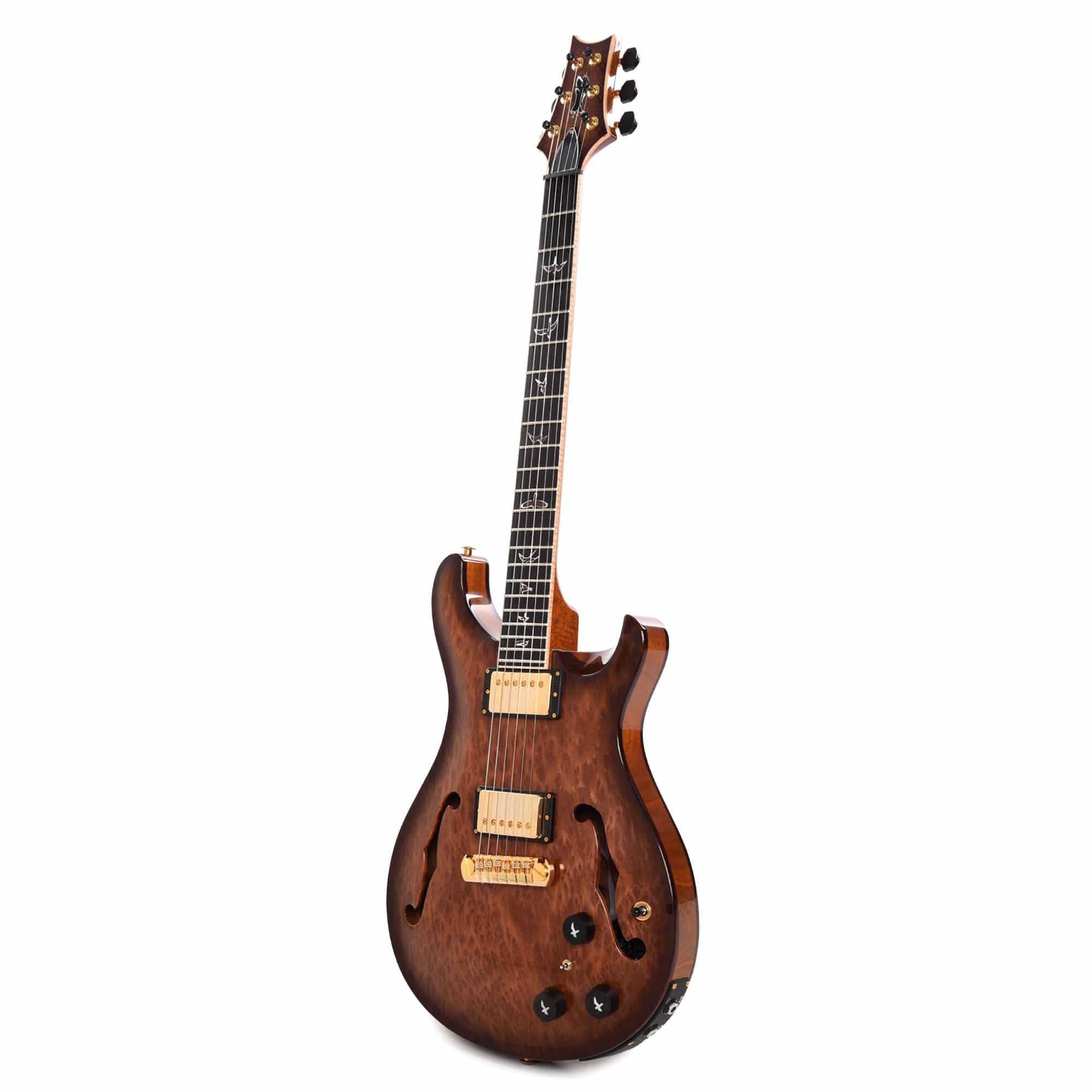PRS Private Stock Hollowbody II Piezo Redwood Burl Natural w/Wrap Around Micro Burst Electric Guitars / Solid Body