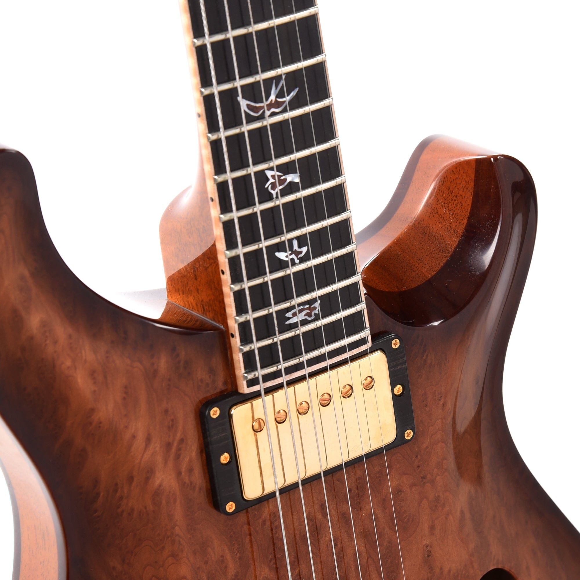 PRS Private Stock Hollowbody II Piezo Redwood Burl Natural w/Wrap Around Micro Burst Electric Guitars / Solid Body