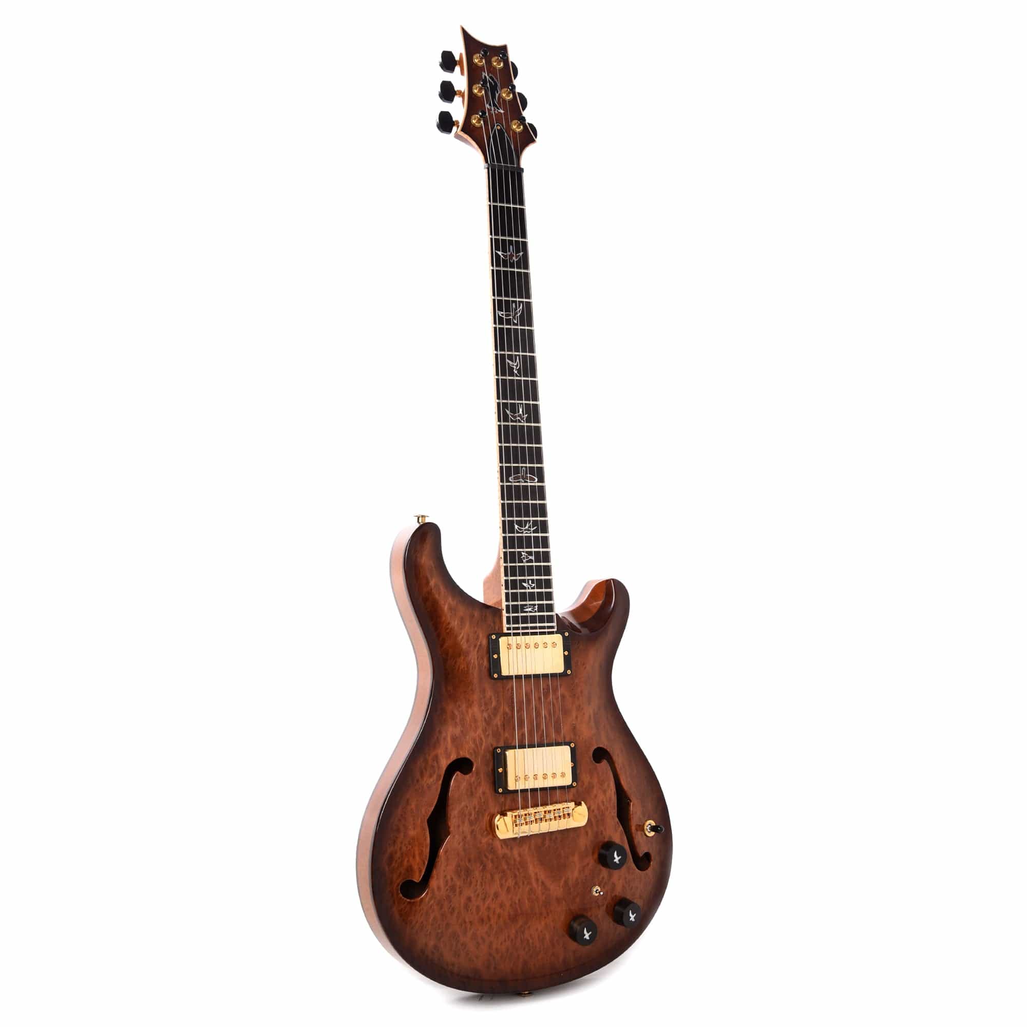 PRS Private Stock Hollowbody II Piezo Redwood Burl Natural w/Wrap Around Micro Burst Electric Guitars / Solid Body