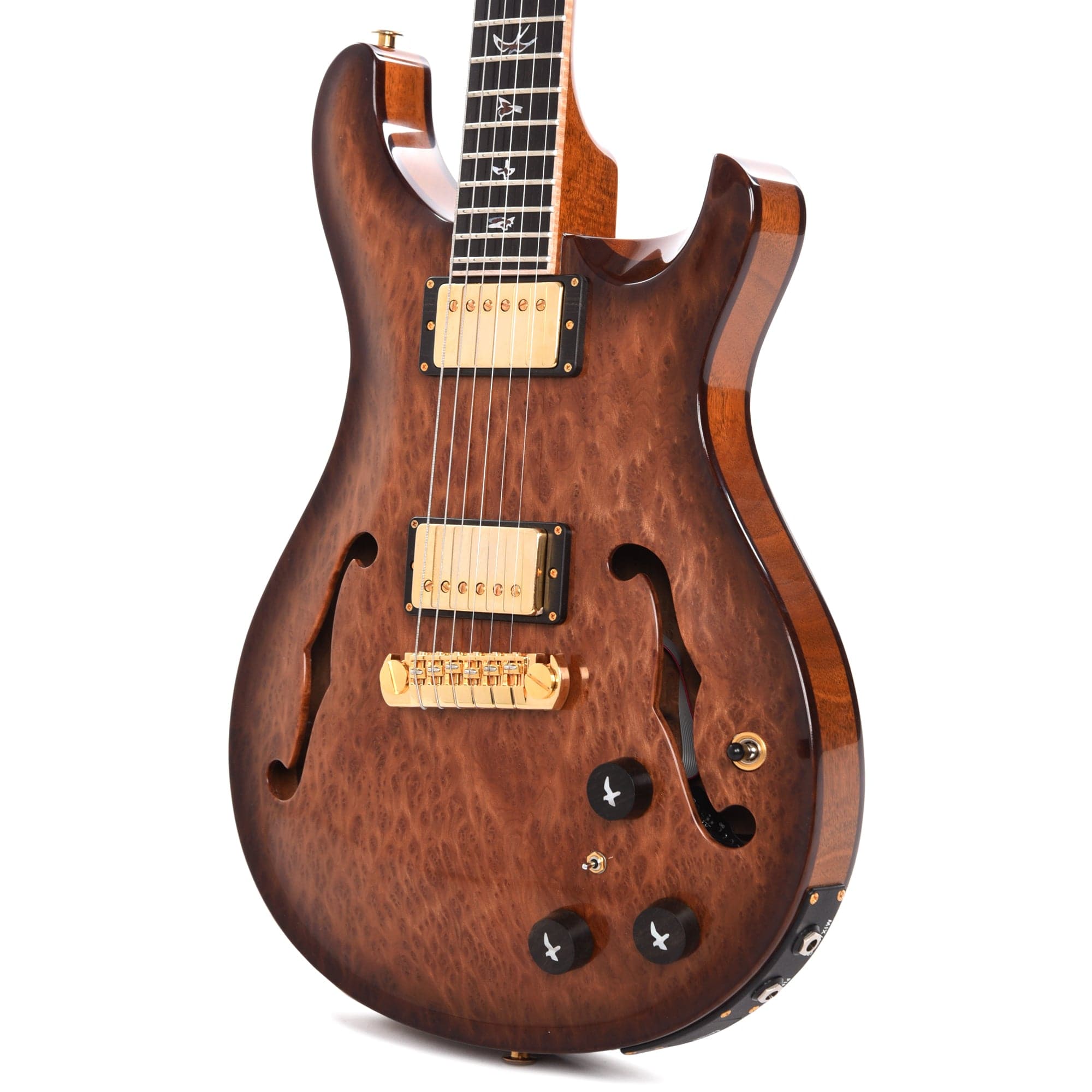 PRS Private Stock Hollowbody II Piezo Redwood Burl Natural w/Wrap Around Micro Burst Electric Guitars / Solid Body