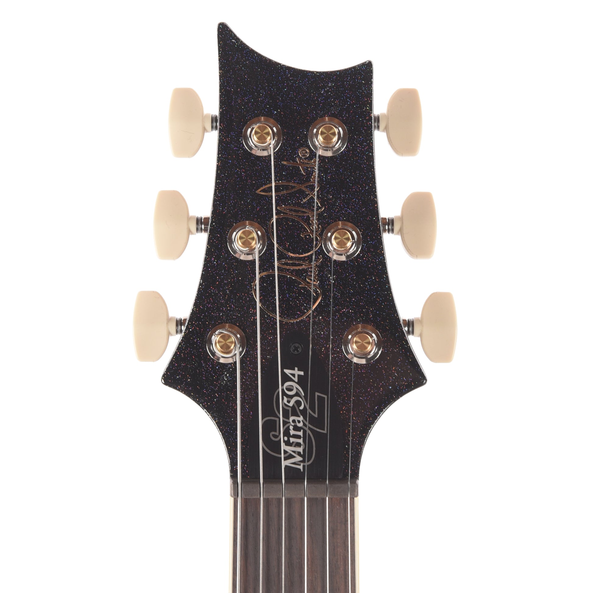 PRS S2 Mira 594 Black Rainbow Holoflake Electric Guitars / Solid Body