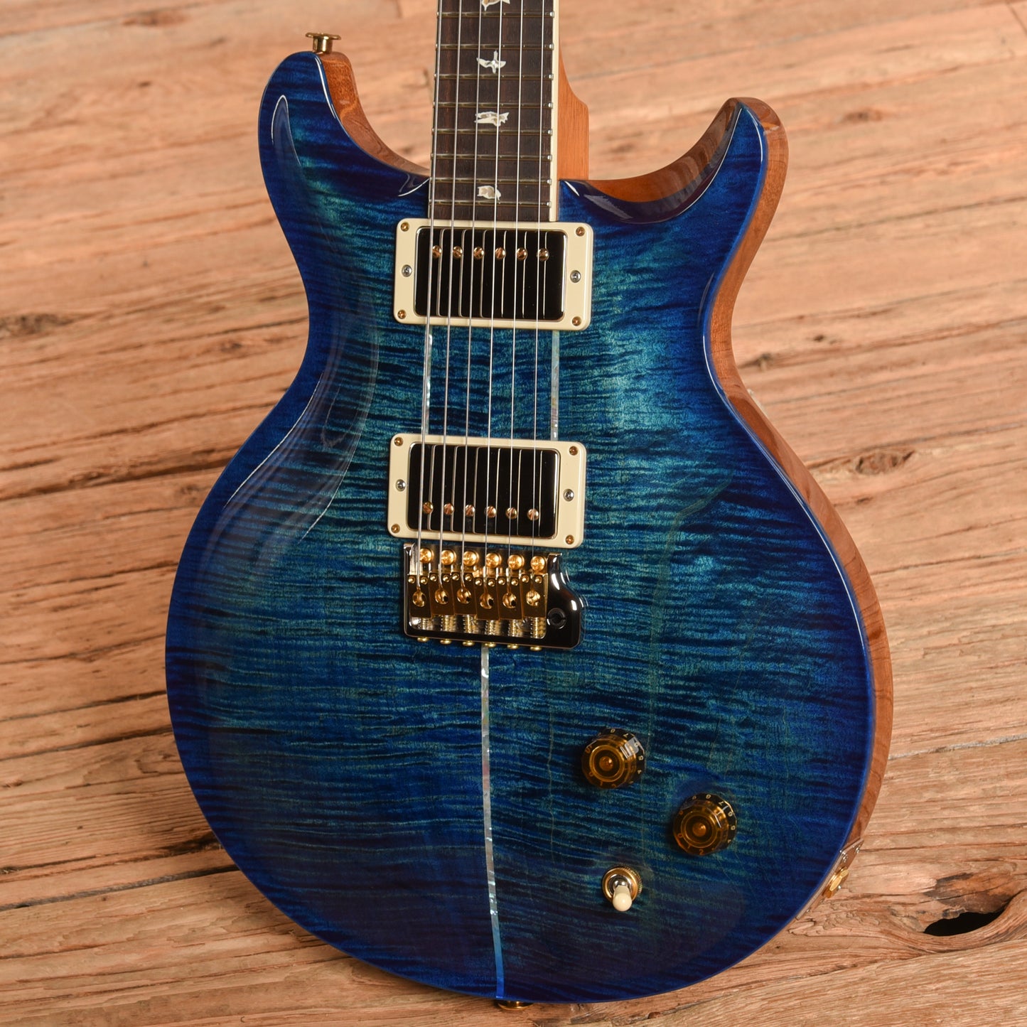PRS Santana Signature Retro 10-Top Blue 2022 Electric Guitars / Solid Body