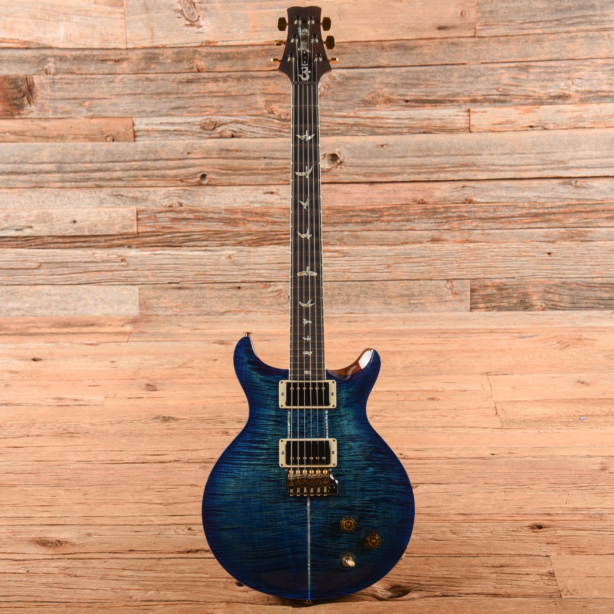 PRS Santana Signature Retro 10-Top Blue 2022 Electric Guitars / Solid Body