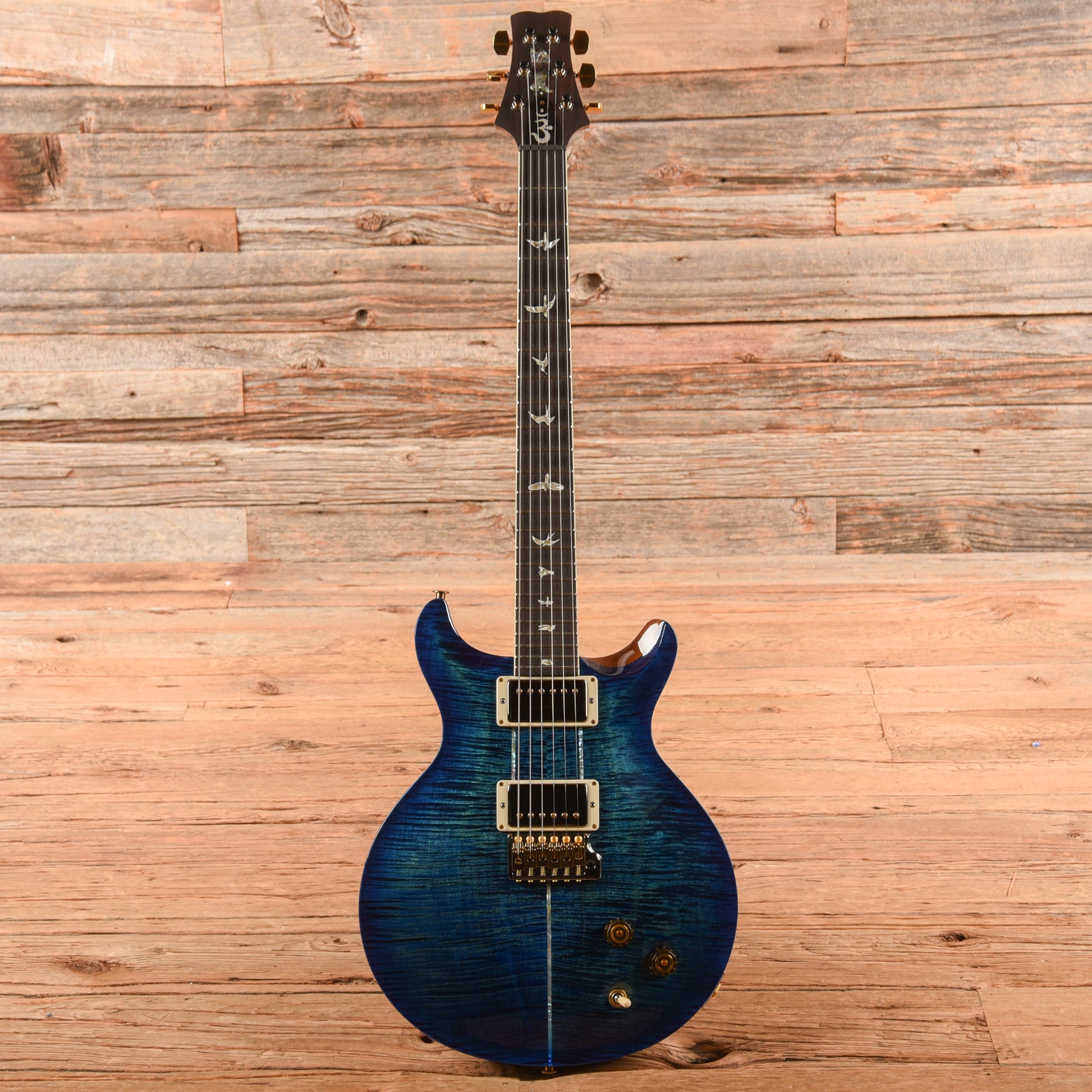 PRS Santana Signature Retro 10-Top Blue 2022 Electric Guitars / Solid Body