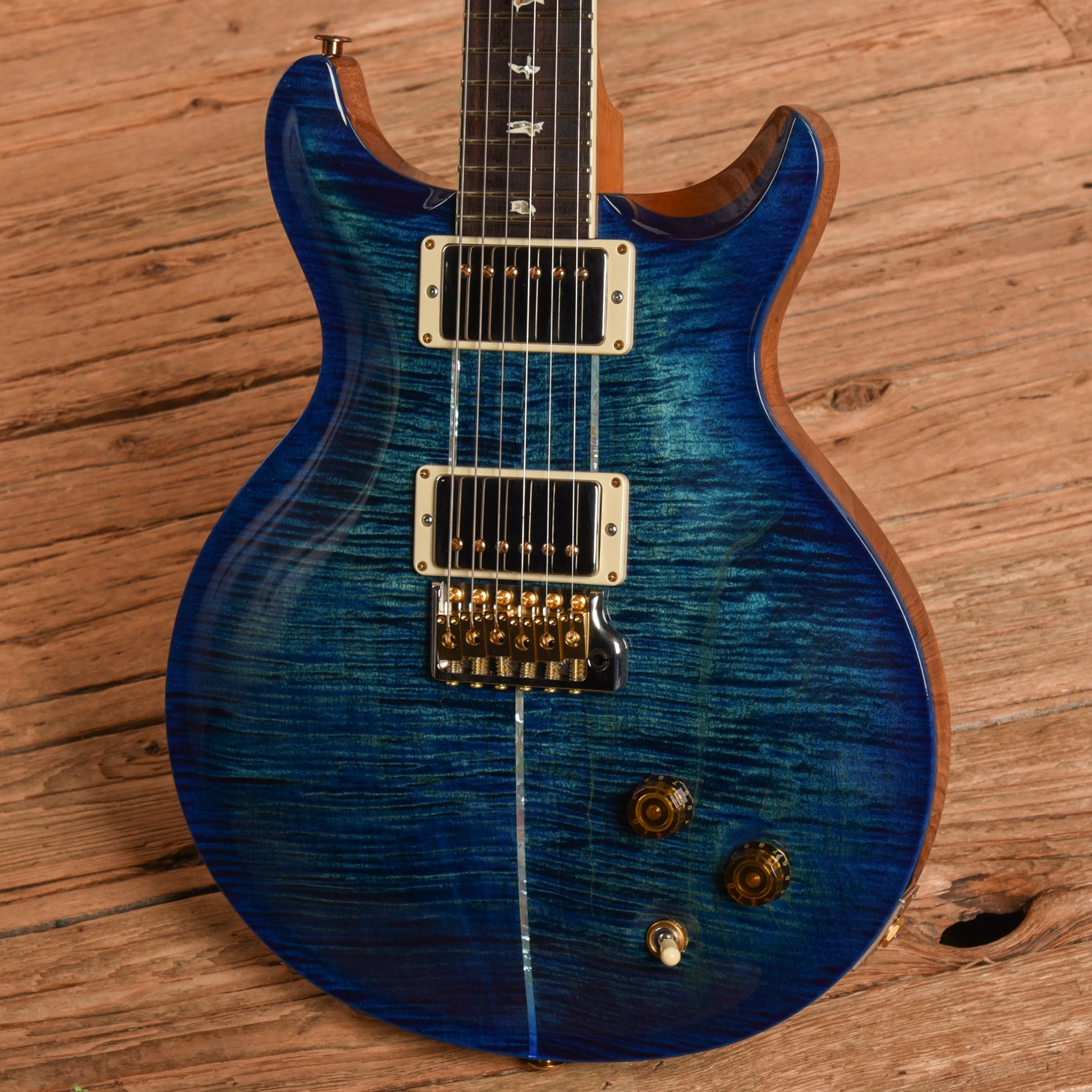 PRS Santana Signature Retro 10-Top Blue 2022 Electric Guitars / Solid Body