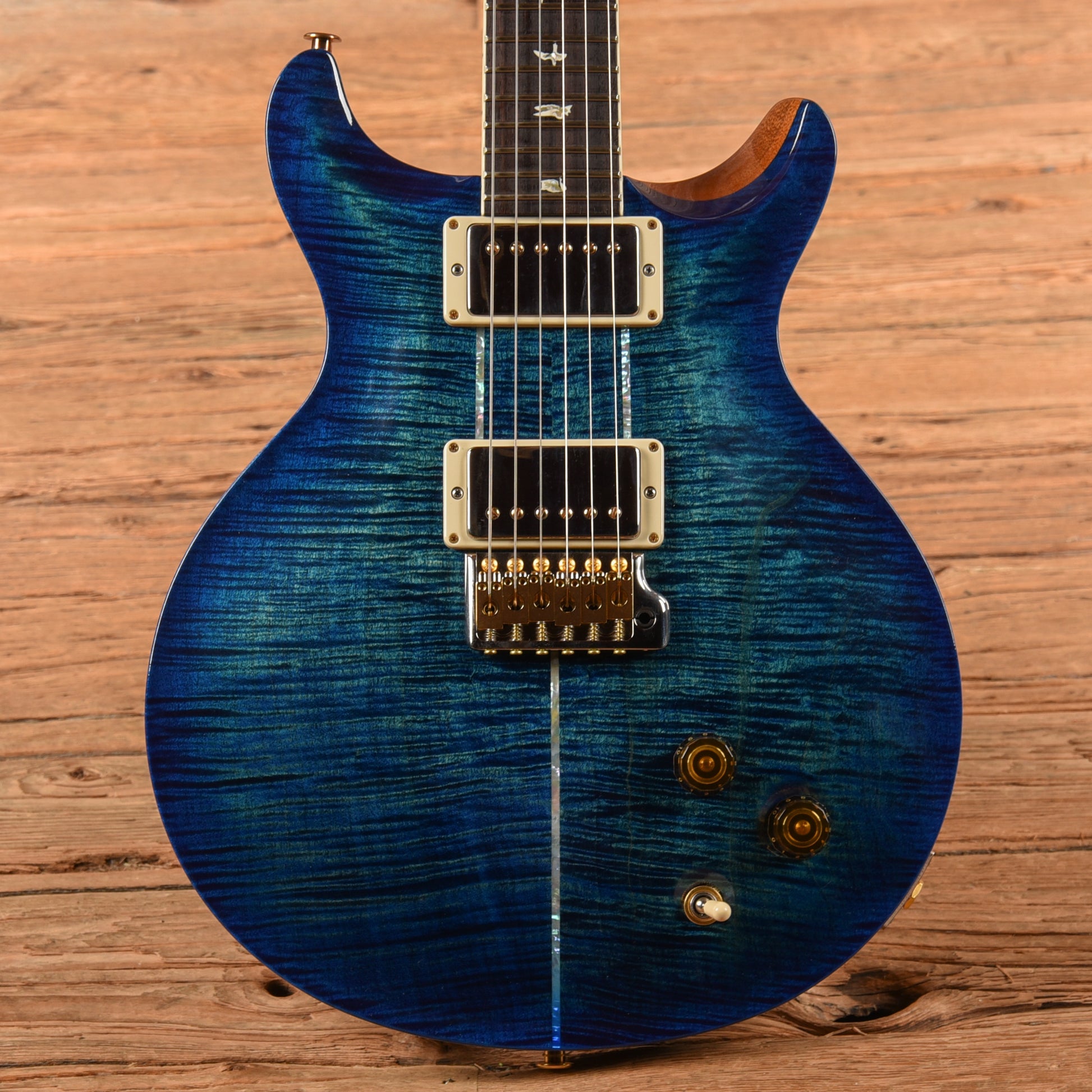 PRS Santana Signature Retro 10-Top Blue 2022 Electric Guitars / Solid Body