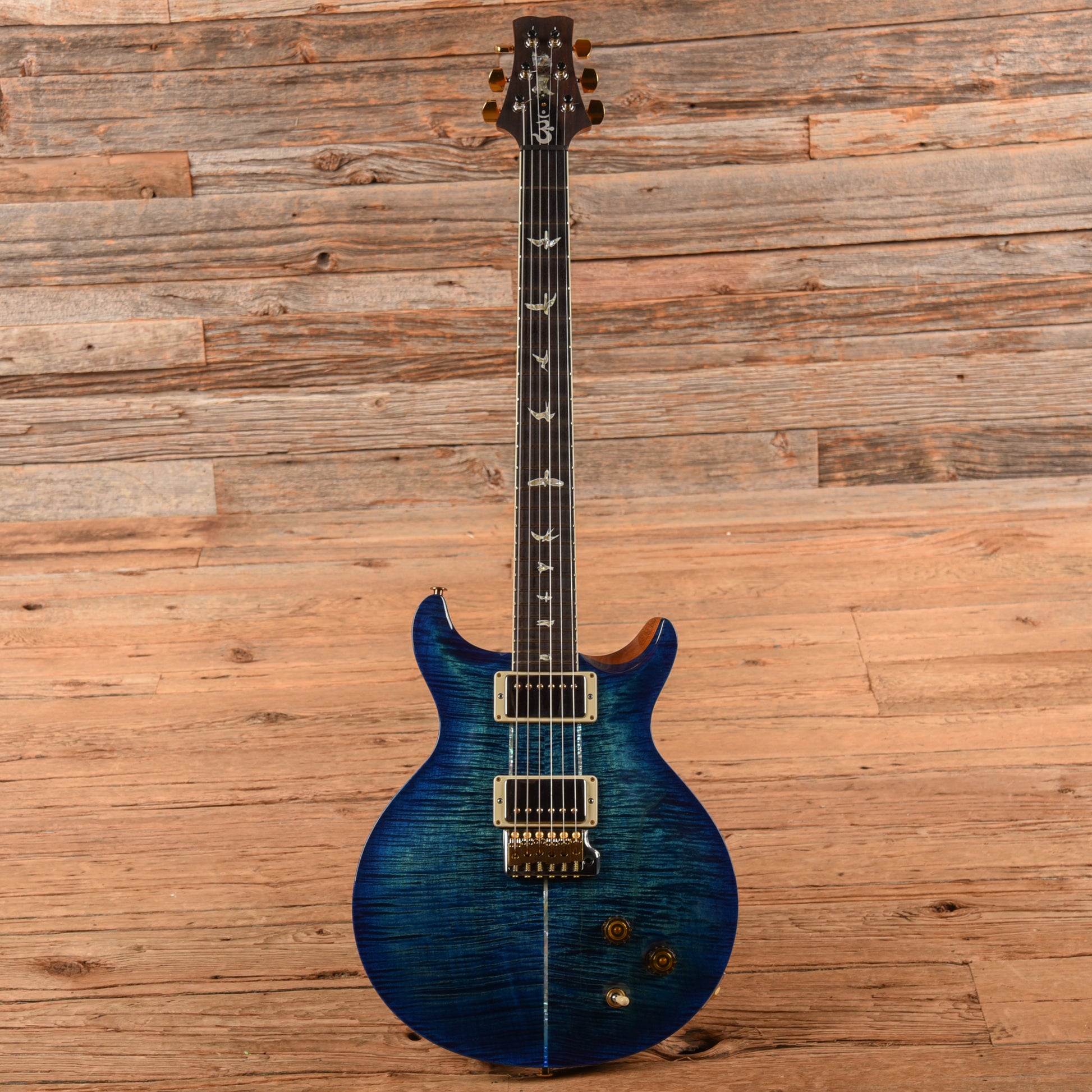 PRS Santana Signature Retro 10-Top Blue 2022 Electric Guitars / Solid Body