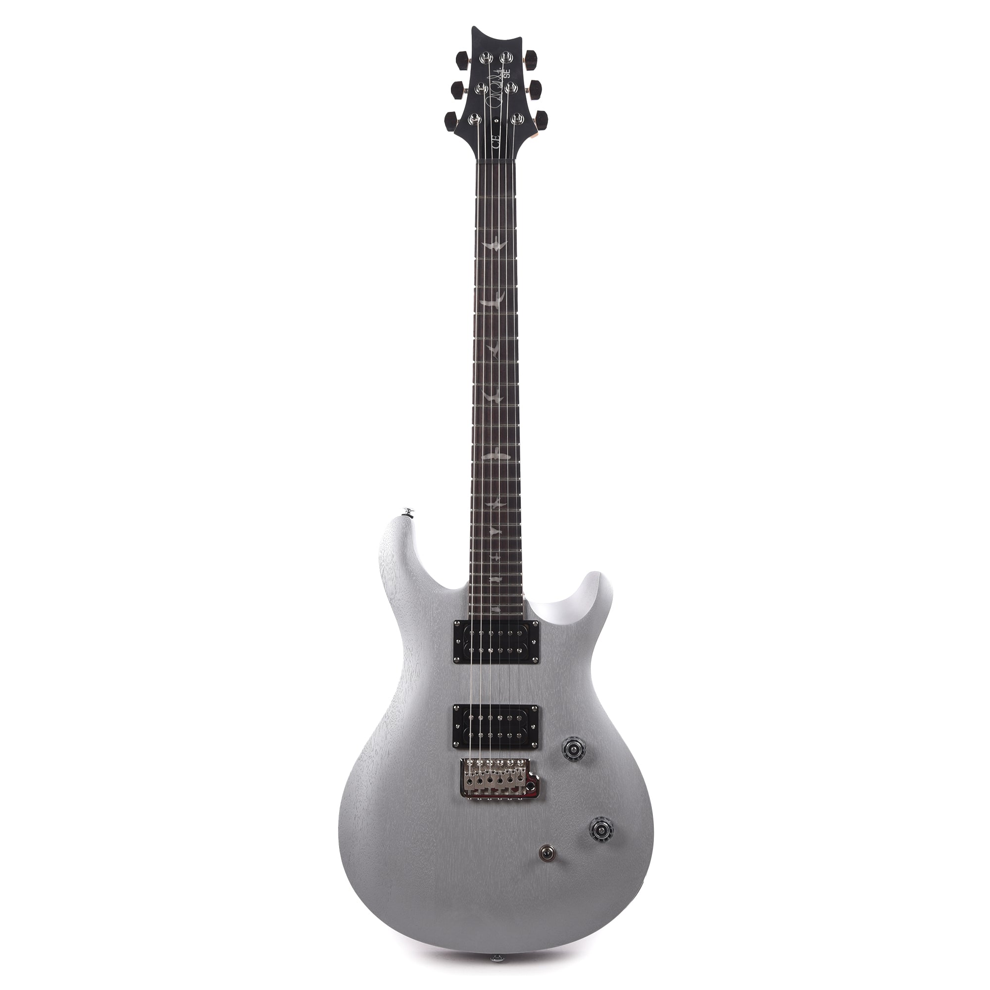 PRS SE CE 24 Standard Satin Metallic Silver Electric Guitars / Solid Body
