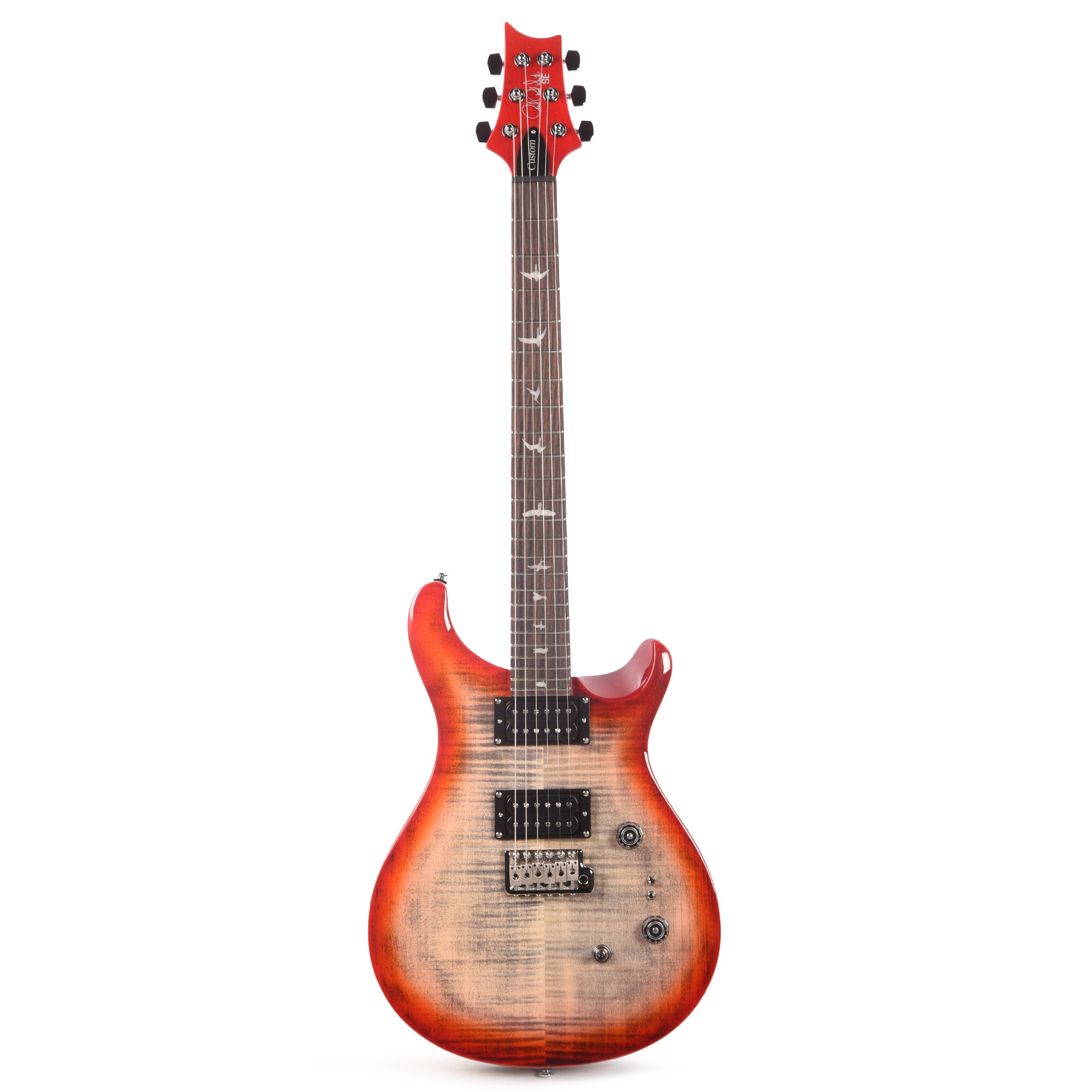 PRS SE Custom 24-08 Charcoal Cherry Burst Electric Guitars / Solid Body