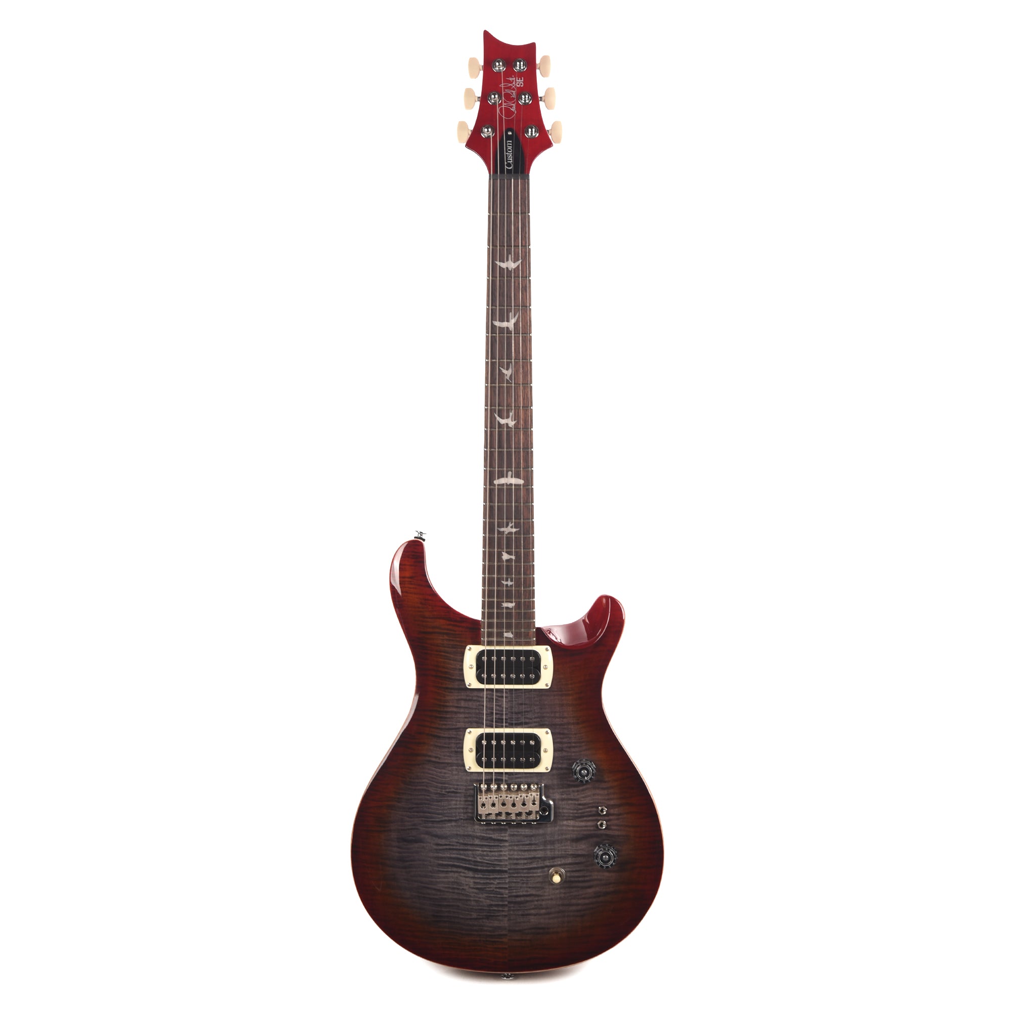 PRS SE Custom 24-08 Charcoal Cherry Burst – Chicago Music Exchange