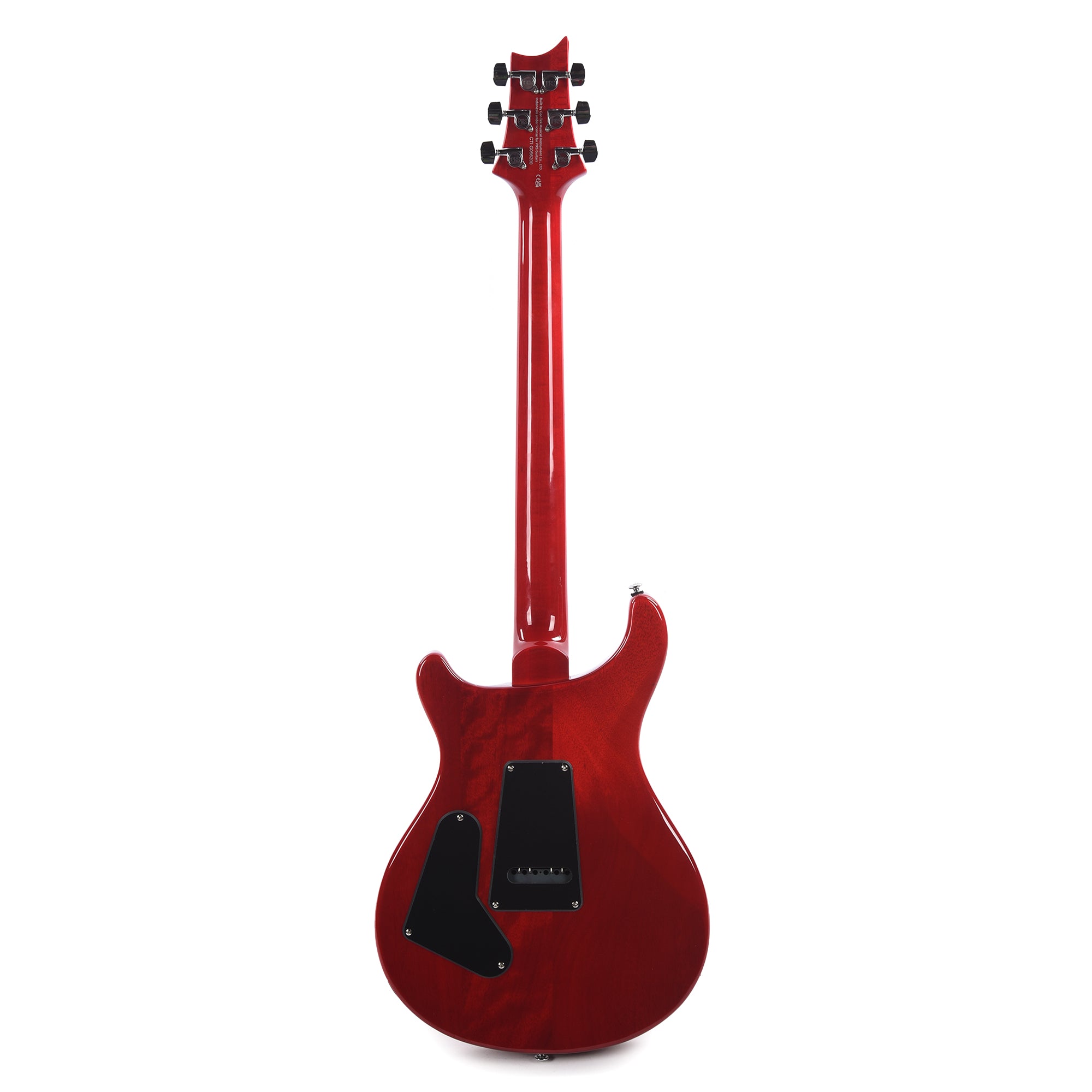 PRS SE Custom 24-08 Quilt Charcoal Cherry Burst Electric Guitars / Solid Body