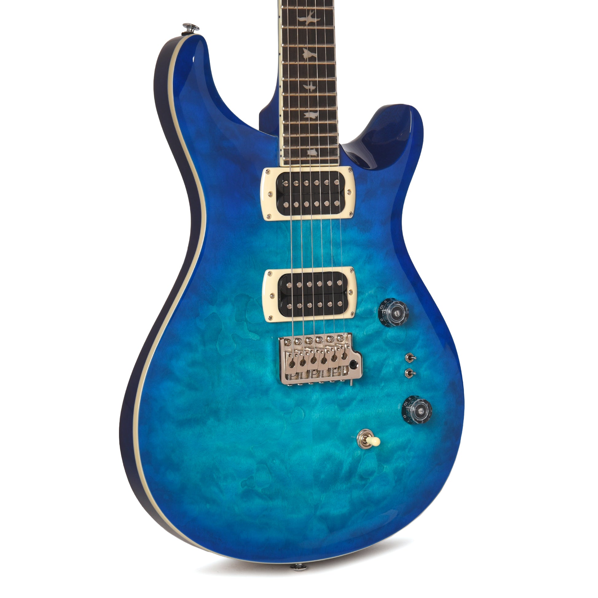 PRS SE Custom 24-08 Quilt Lake Blue Electric Guitars / Solid Body