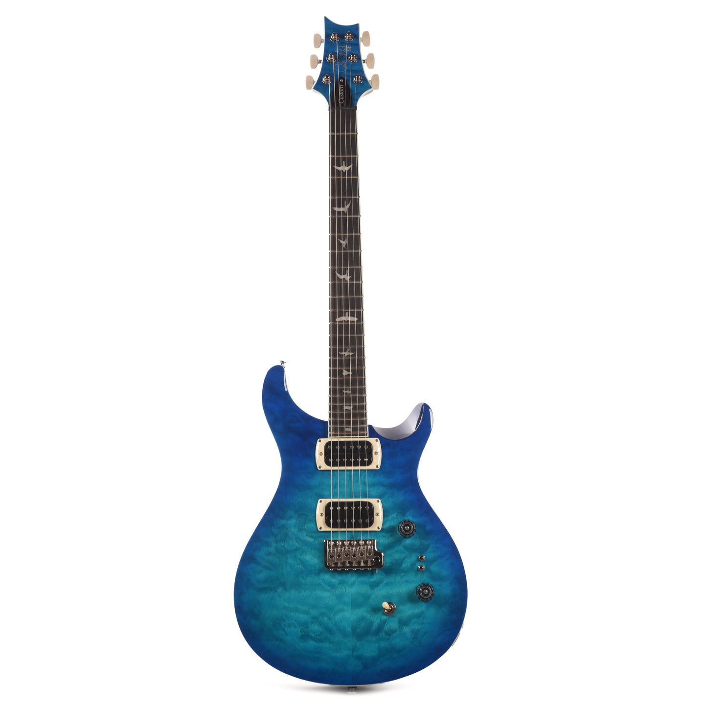 PRS SE Custom 24-08 Quilt Lake Blue Electric Guitars / Solid Body