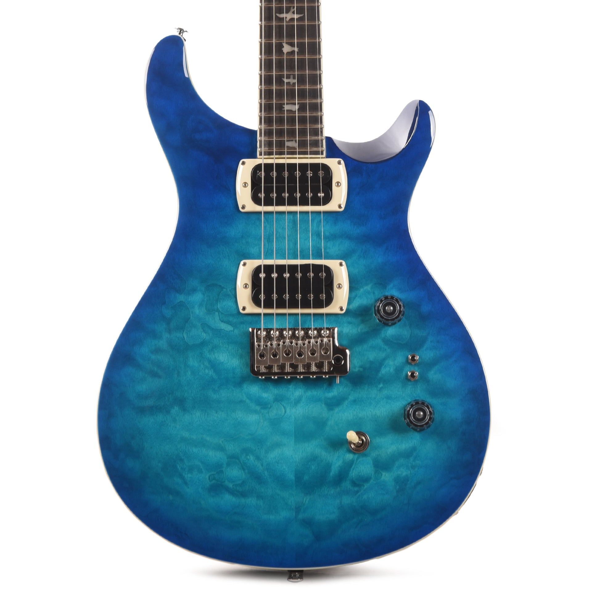 PRS SE Custom 24-08 Quilt Lake Blue Electric Guitars / Solid Body