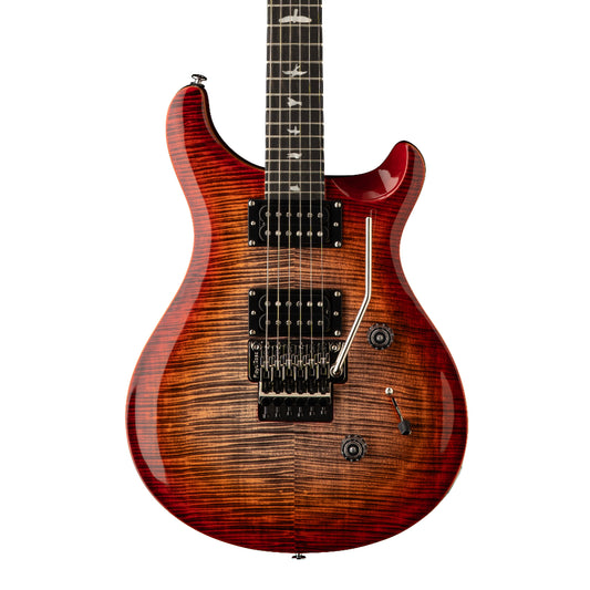 PRS SE Custom 24 "Floyd" Charcoal Cherry Burst Electric Guitars / Solid Body