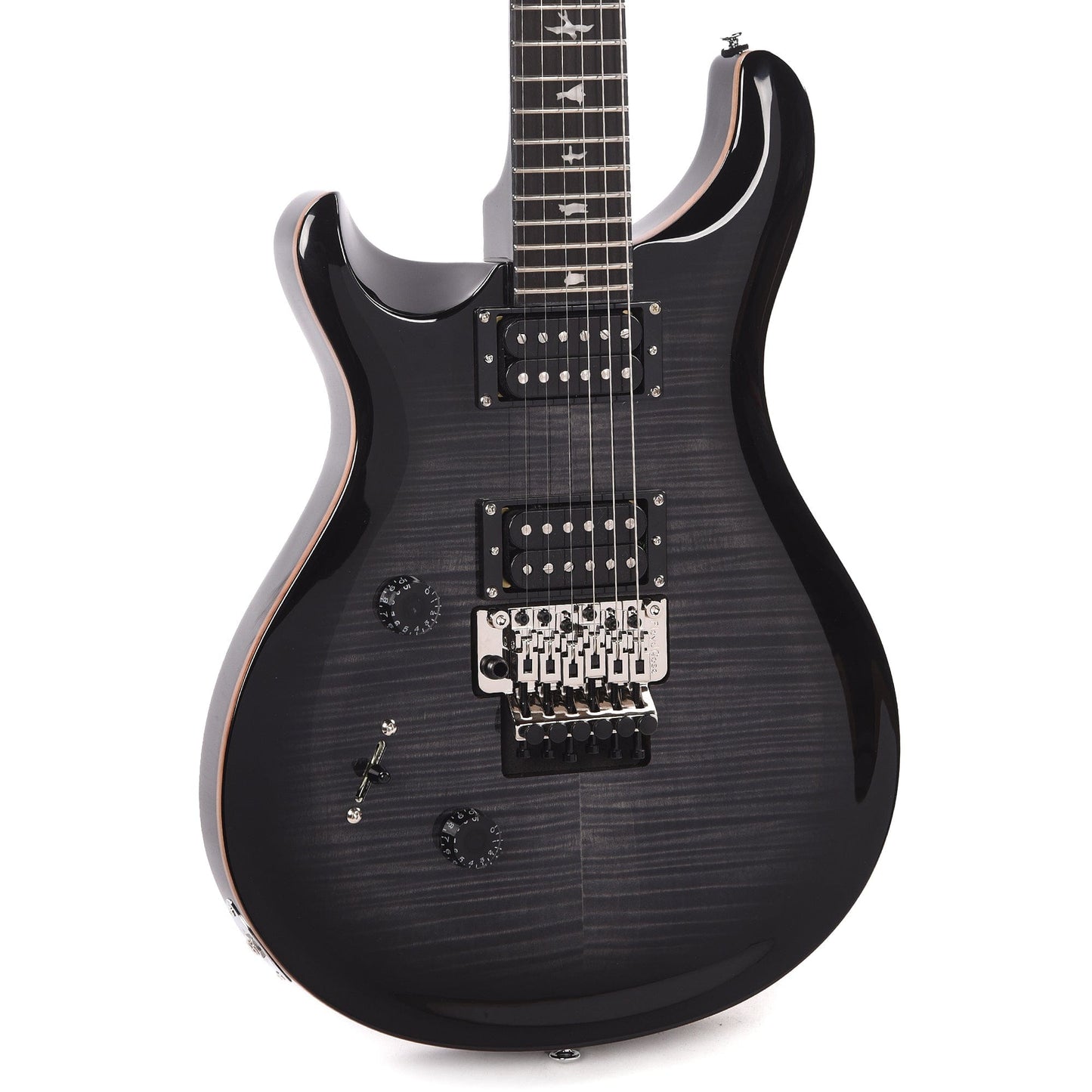 PRS SE Custom 24 "Floyd" LEFTY Charcoal Burst Electric Guitars / Solid Body