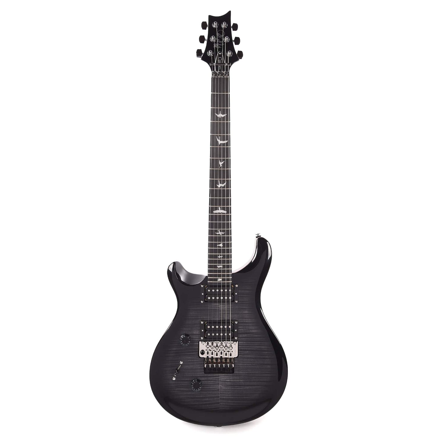 PRS SE Custom 24 "Floyd" LEFTY Charcoal Burst Electric Guitars / Solid Body