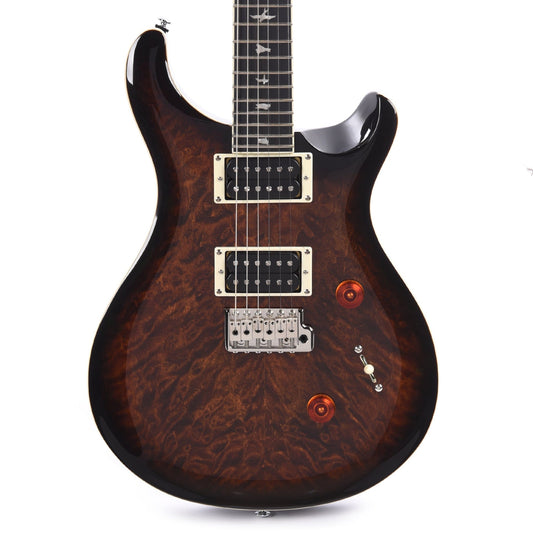 PRS SE Custom 24 Quilt Black Gold Sunburst Electric Guitars / Solid Body