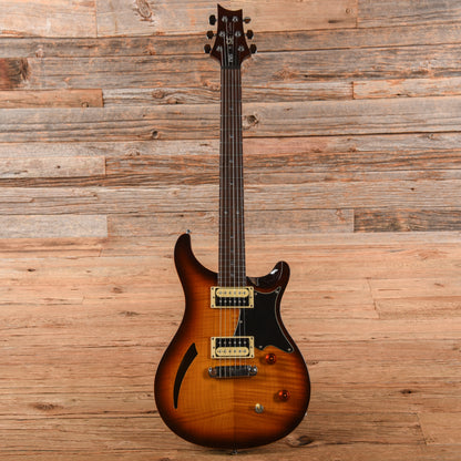 PRS SE Custom Semi-Hollow Sunburst Electric Guitars / Solid Body