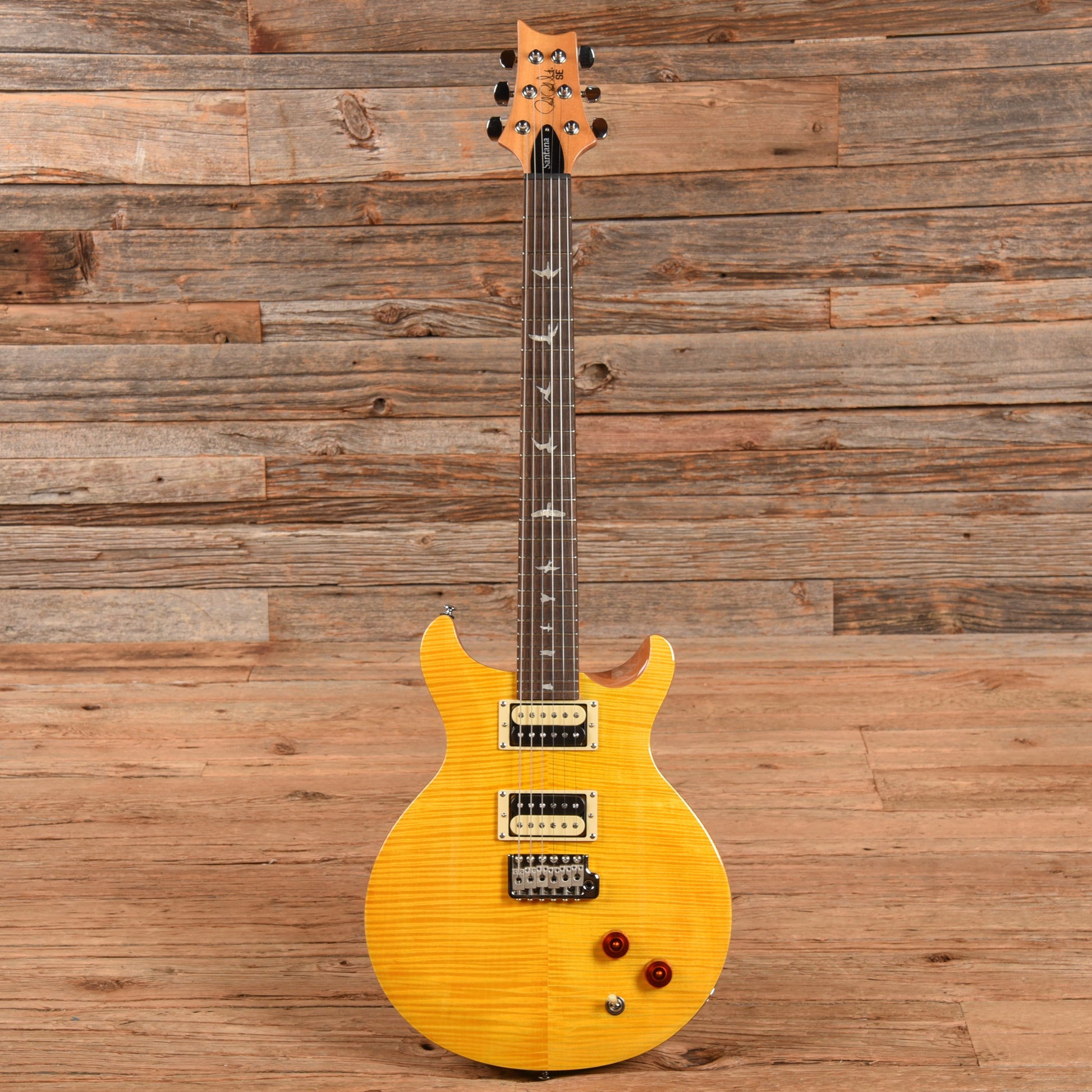 PRS SE Santana Santana Yellow Electric Guitars / Solid Body