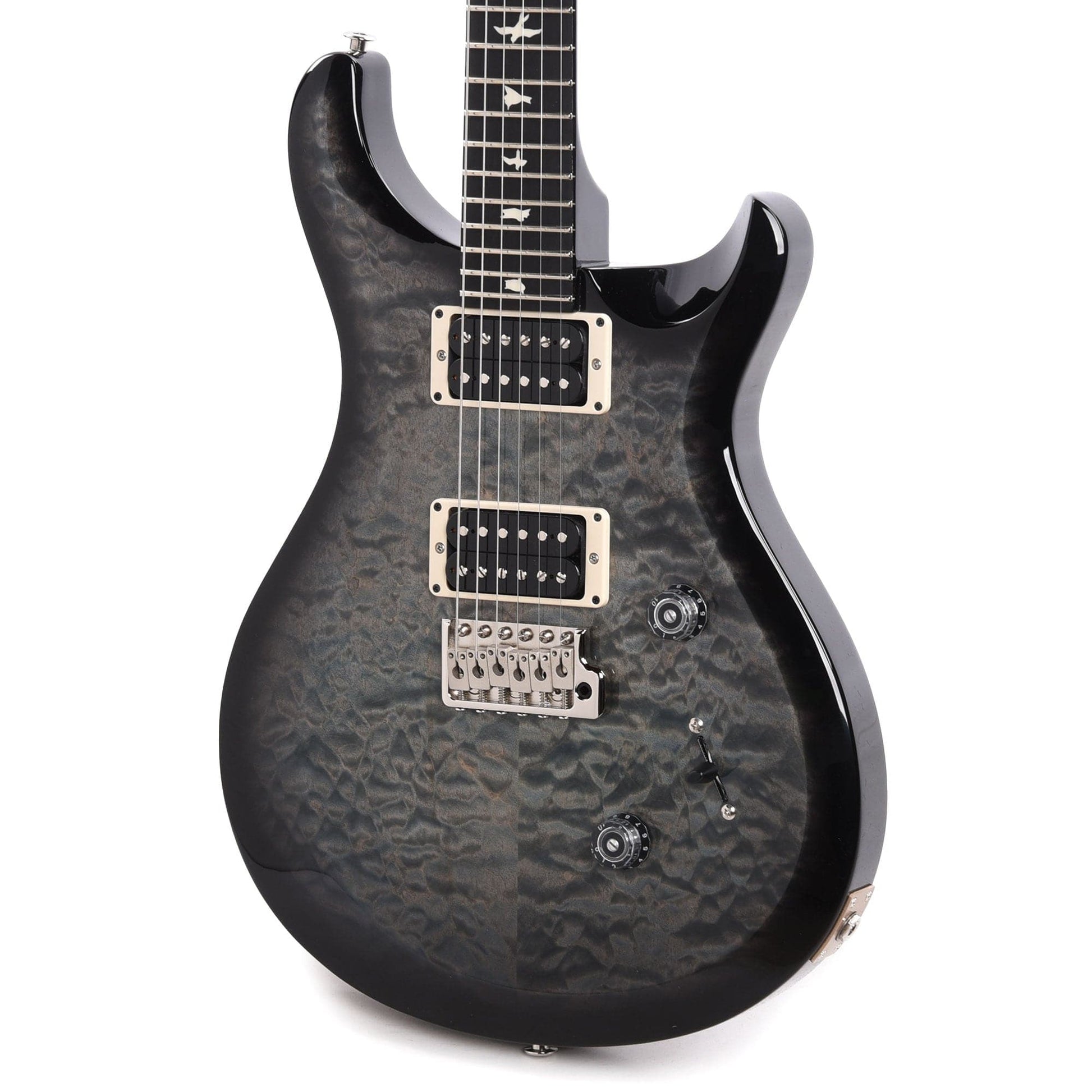PRS Special Run S2 Custom 24 Quilt Top Faded Blue Smokeburst w/Ebony Fingerboard Electric Guitars / Solid Body
