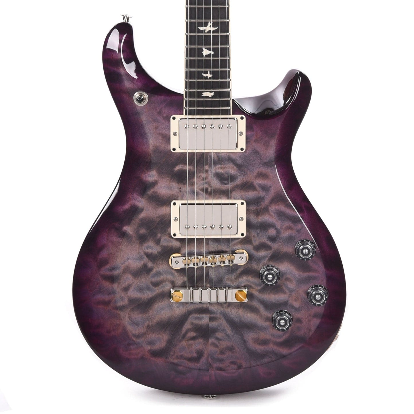 PRS Special Run S2 McCarty 594 Quilt Top Faded Gray Black Purple Burst w/Ebony Fingerboard Electric Guitars / Solid Body