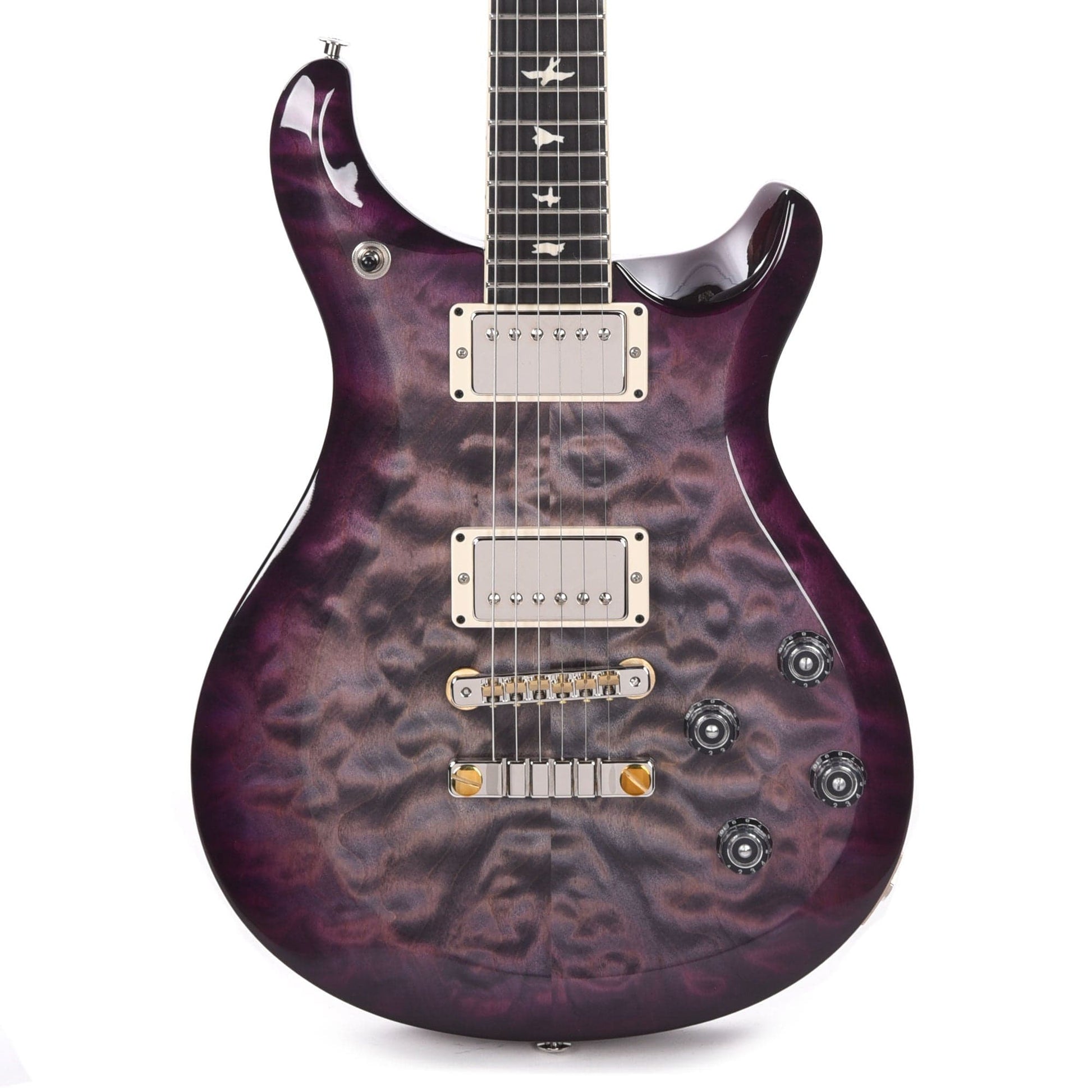 PRS Special Run S2 McCarty 594 Quilt Top Faded Gray Black Purple Burst w/Ebony Fingerboard Electric Guitars / Solid Body