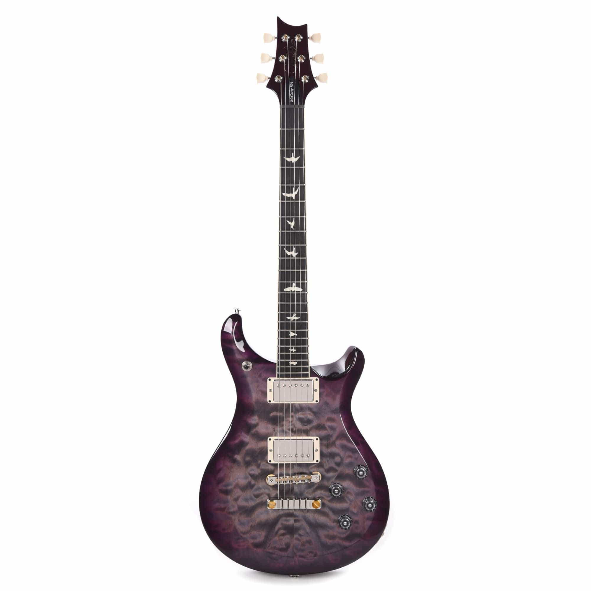 PRS Special Run S2 McCarty 594 Quilt Top Faded Gray Black Purple Burst w/Ebony Fingerboard Electric Guitars / Solid Body