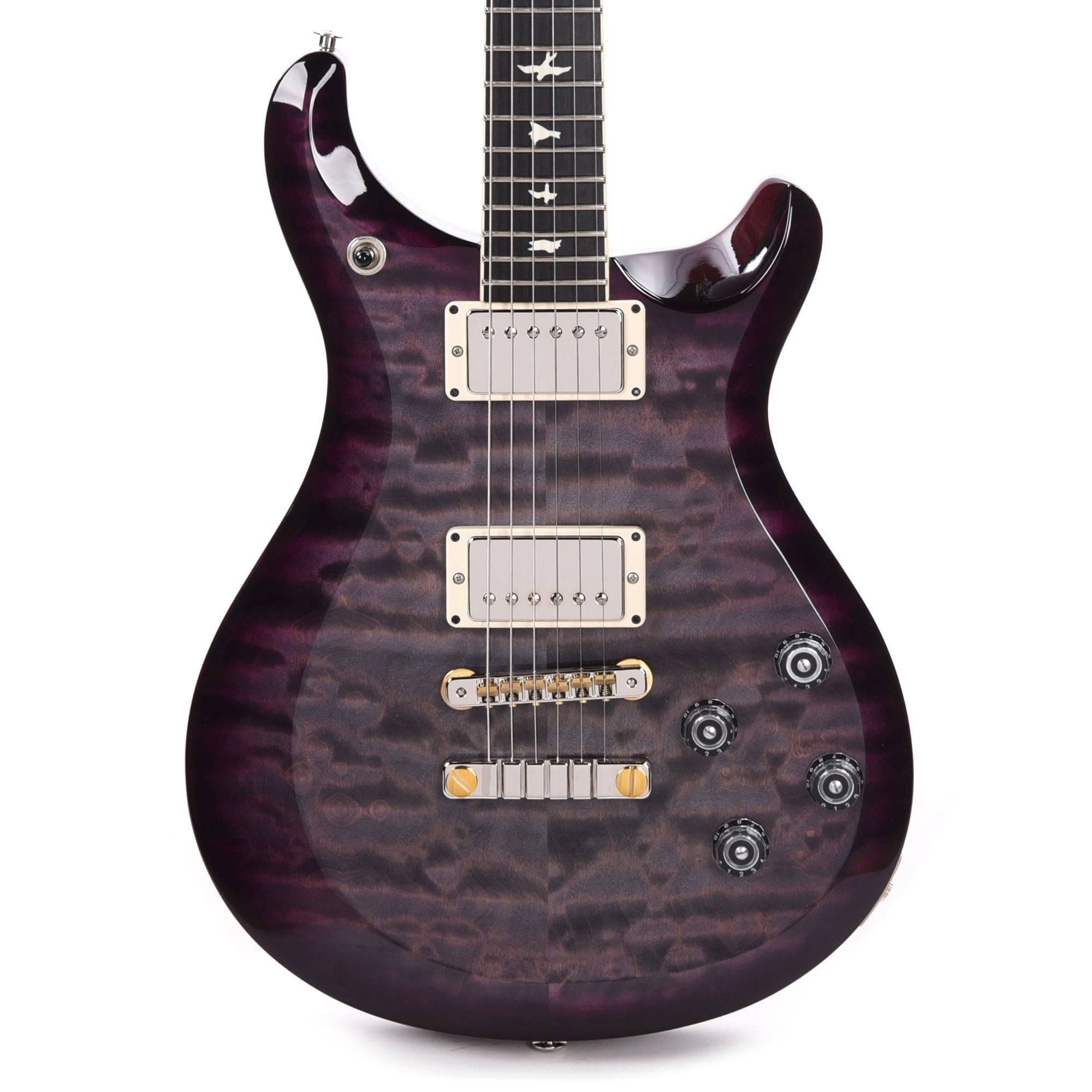 PRS Special Run S2 McCarty 594 Quilt Top Faded Gray Black Purple Burst w/Ebony Fingerboard Electric Guitars / Solid Body
