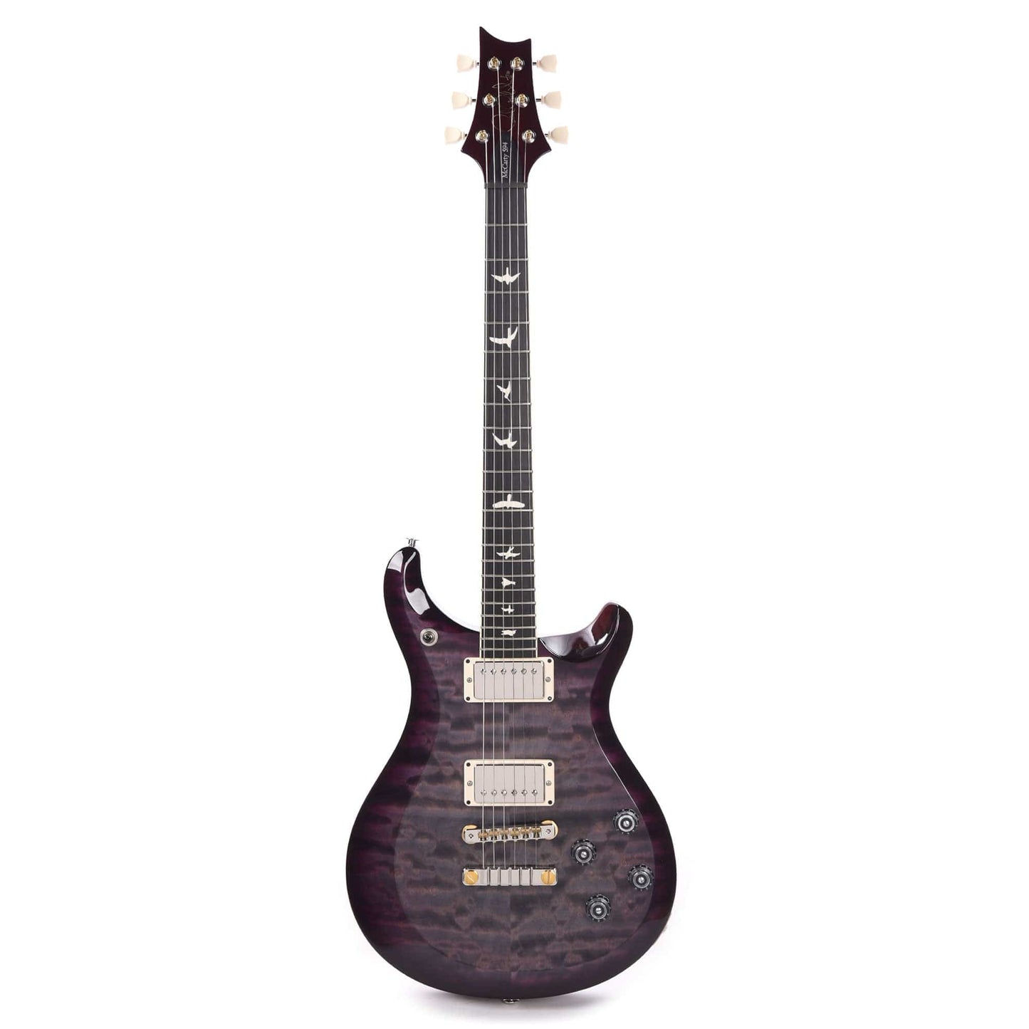 PRS Special Run S2 McCarty 594 Quilt Top Faded Gray Black Purple Burst w/Ebony Fingerboard Electric Guitars / Solid Body