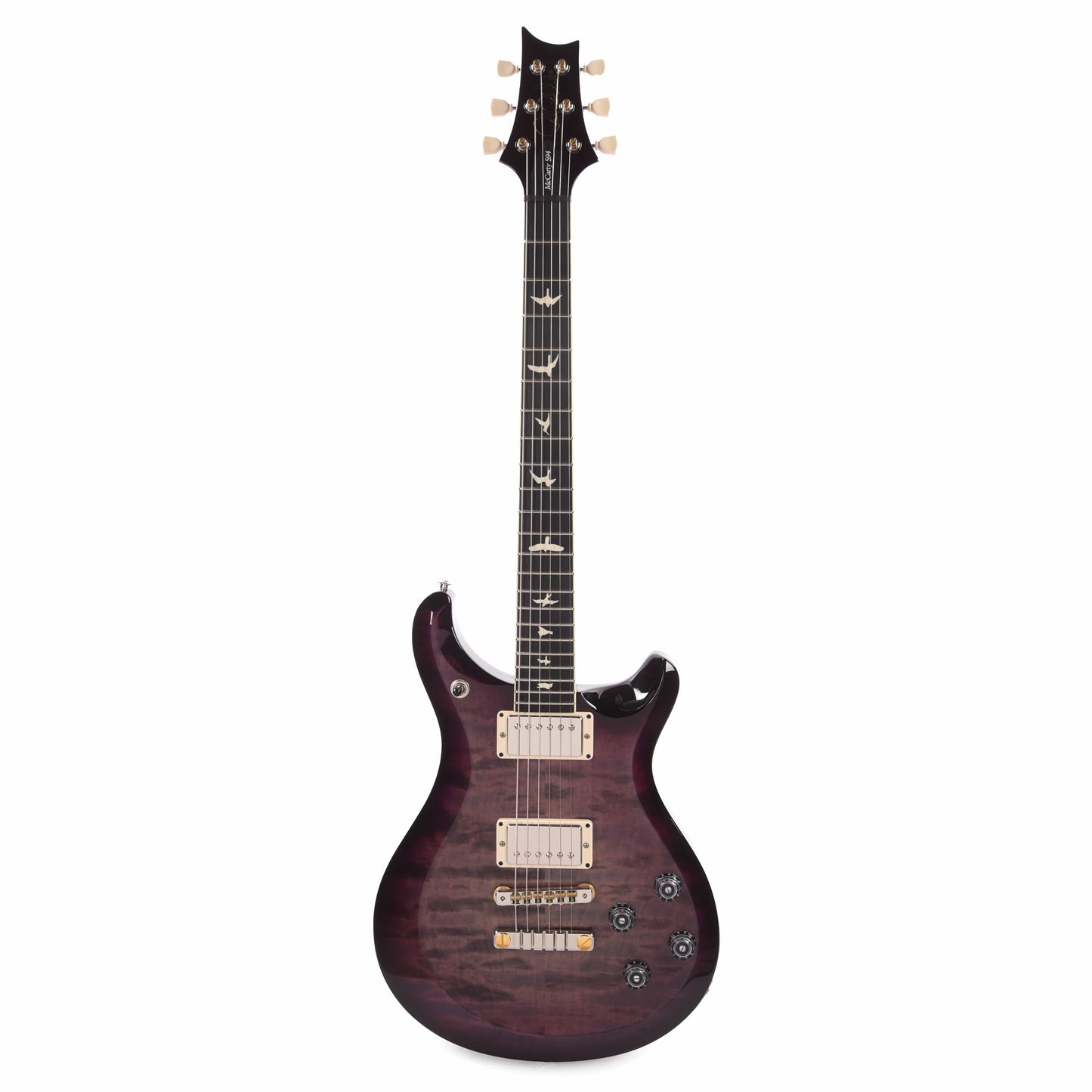 PRS Special Run S2 McCarty 594 Quilt Top Faded Gray Black Purple Burst w/Ebony Fingerboard Electric Guitars / Solid Body
