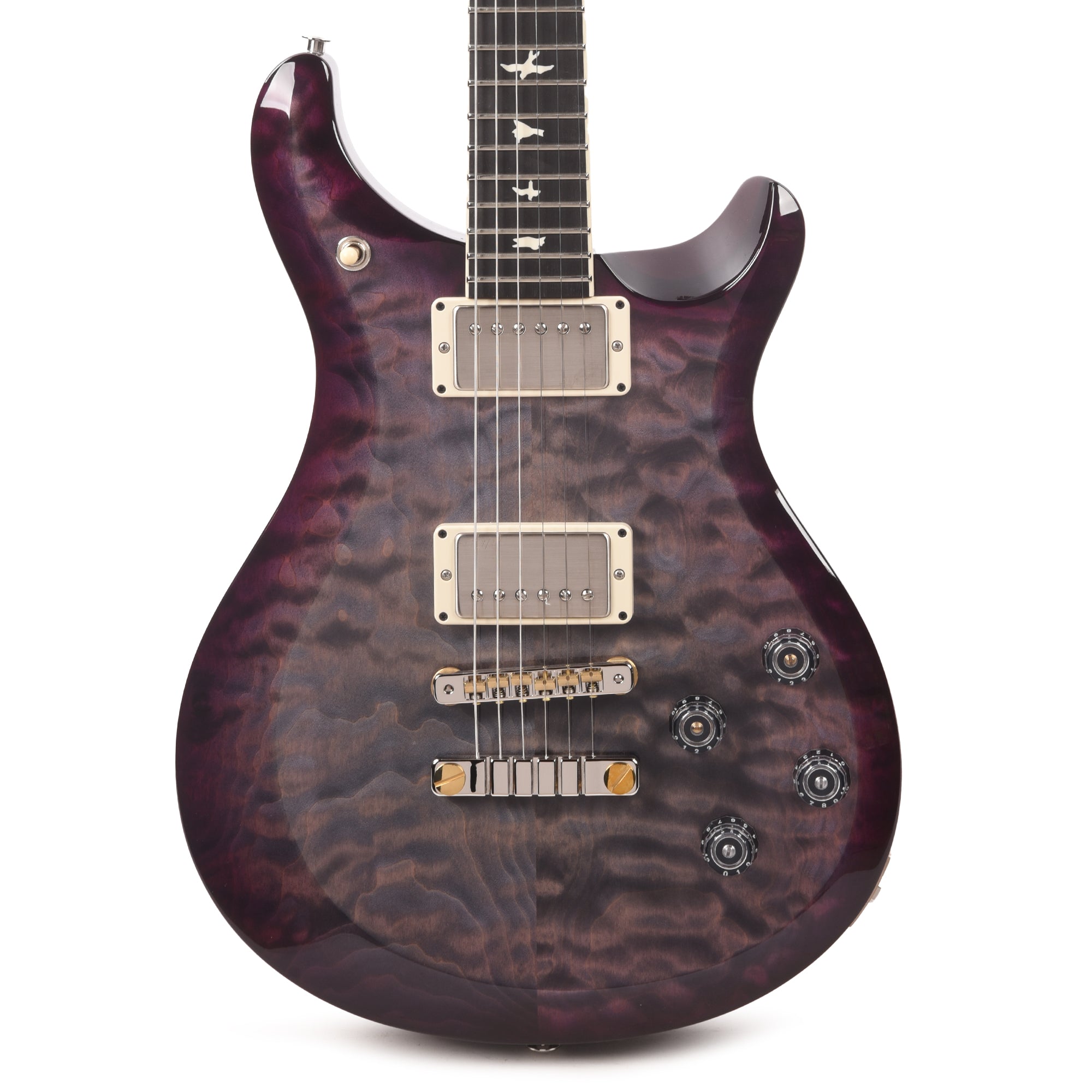 PRS Special Run S2 McCarty 594 Quilt Top Faded Gray Black Purple Burst w/Ebony Fingerboard Electric Guitars / Solid Body