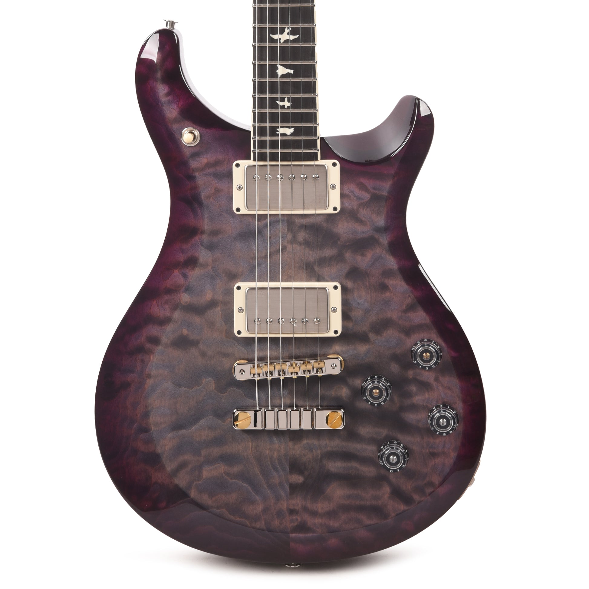 PRS Special Run S2 McCarty 594 Quilt Top Faded Gray Black Purple Burst w/Ebony Fingerboard Electric Guitars / Solid Body
