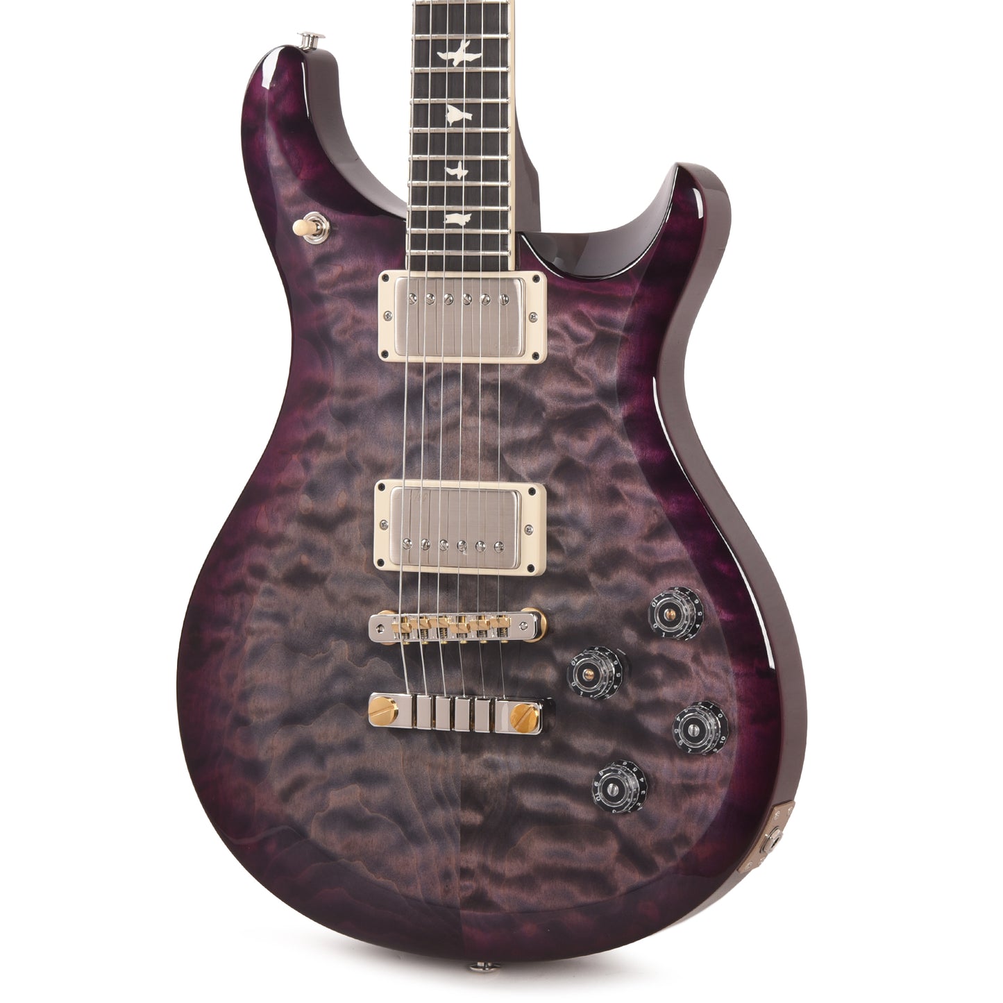 PRS Special Run S2 McCarty 594 Quilt Top Faded Gray Black Purple Burst w/Ebony Fingerboard Electric Guitars / Solid Body
