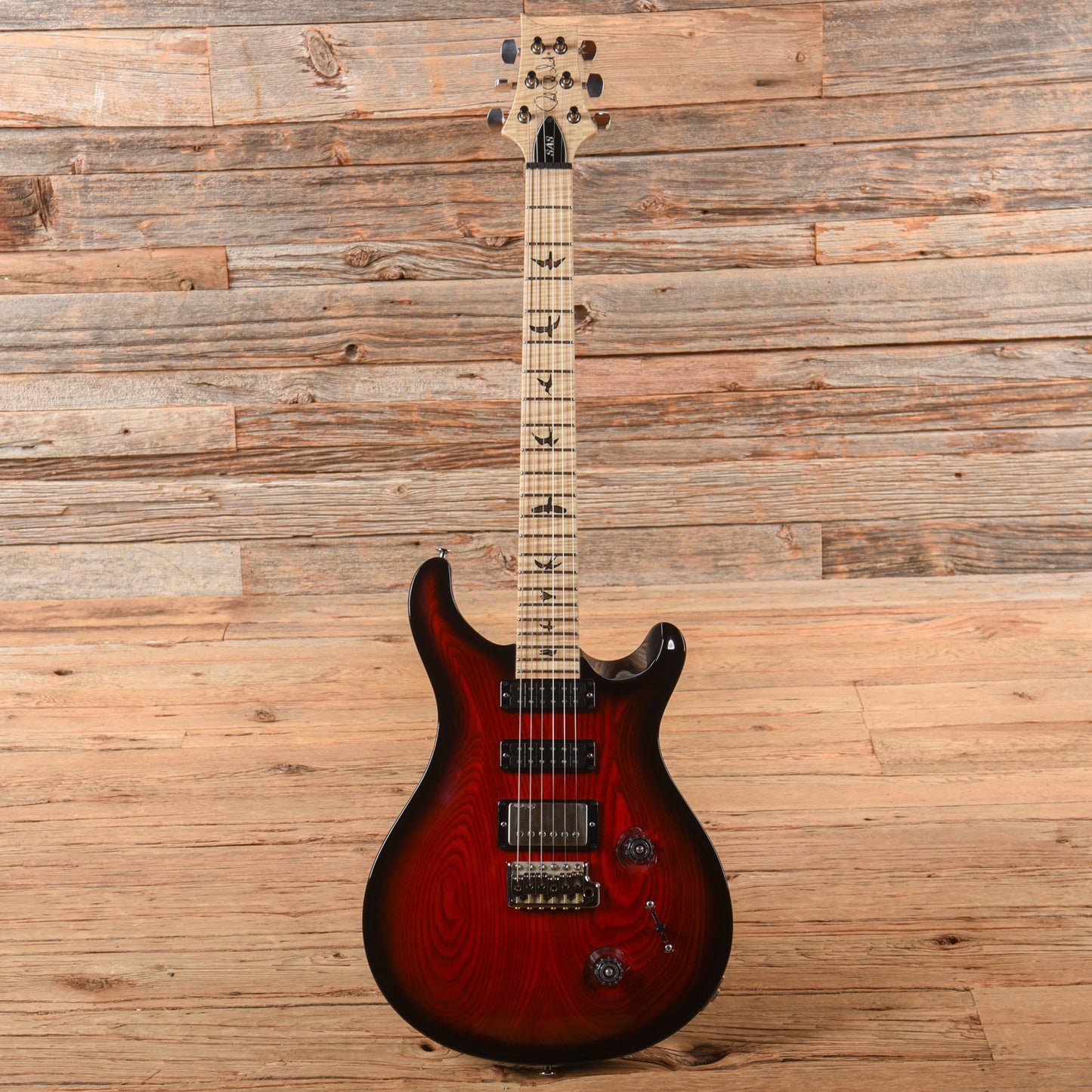 PRS Swamp Ash Studio Fire Red Burst 2012 Electric Guitars / Solid Body
