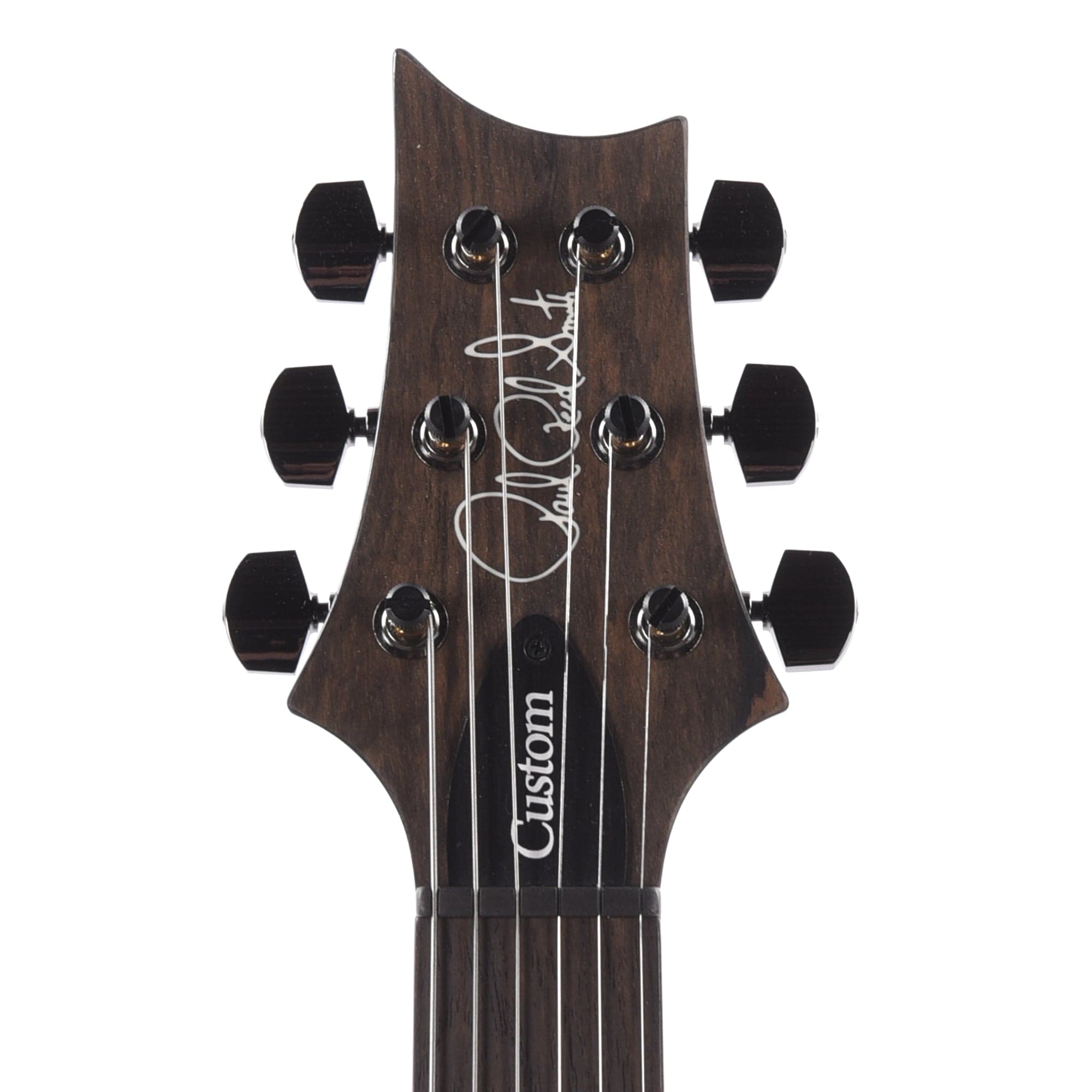 PRS Wood Library Custom 24 10-Top Flame Blood Orange Smokeburst w/Ziricote Fingerboard & Smoked Black Hardware Electric Guitars / Solid Body